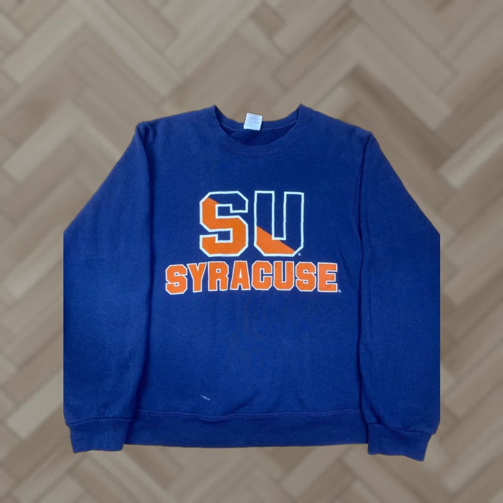 Ben Sherman VINTAGE Syracuse University Orangemen Sweatshirt S Blue Pullover Crewneck Men Sweatshirt Pullover Graphic Print University 90s? Size US S / EU 44-46 / 1 - 1 Thumbnail