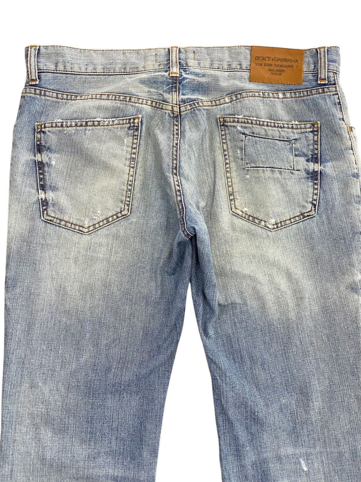 Dolce & Gabbana Dolce & Gabbana Brand Faded Ripped Jeans Size US 36 / EU 52 - 4 Thumbnail
