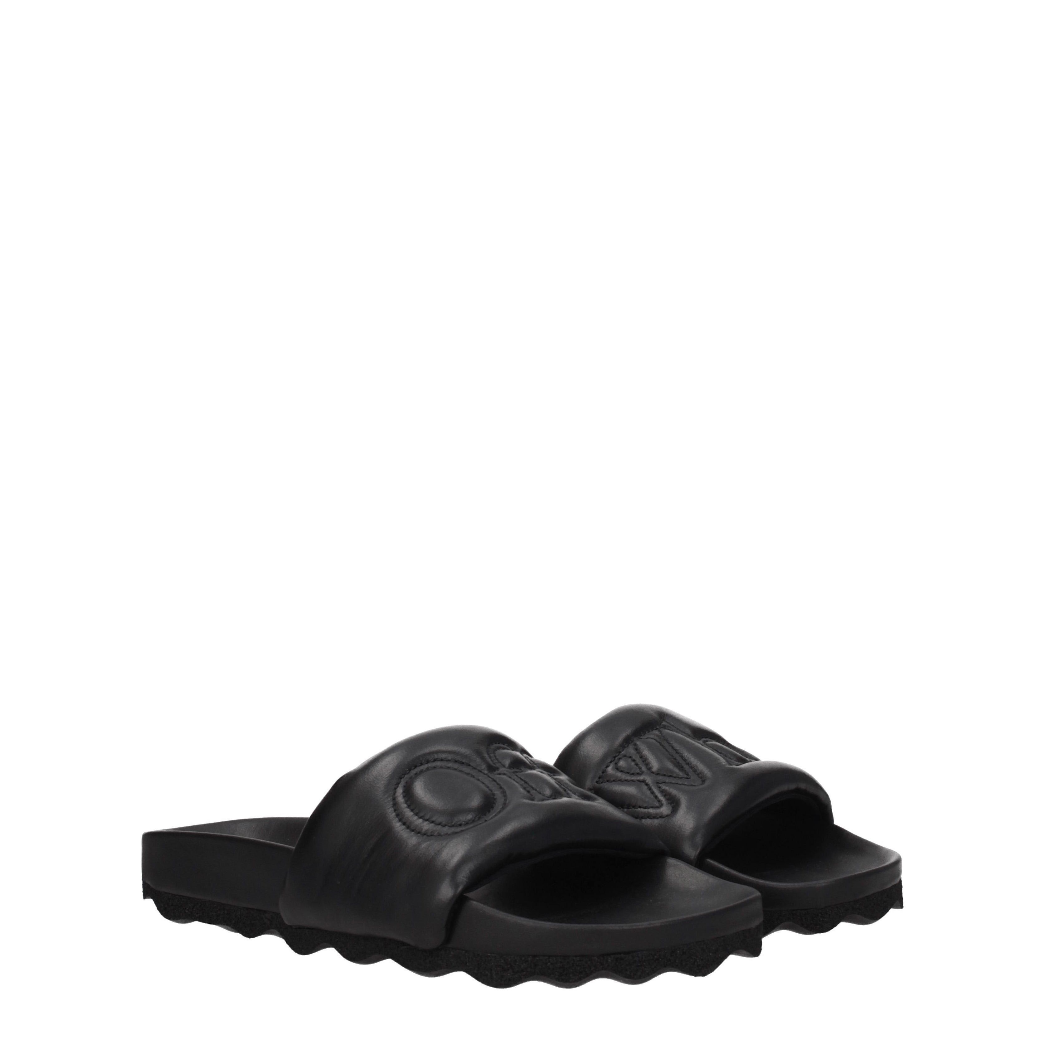 Off-White Slippers in Leather Size US 6 / EU 39 - 1 Thumbnail