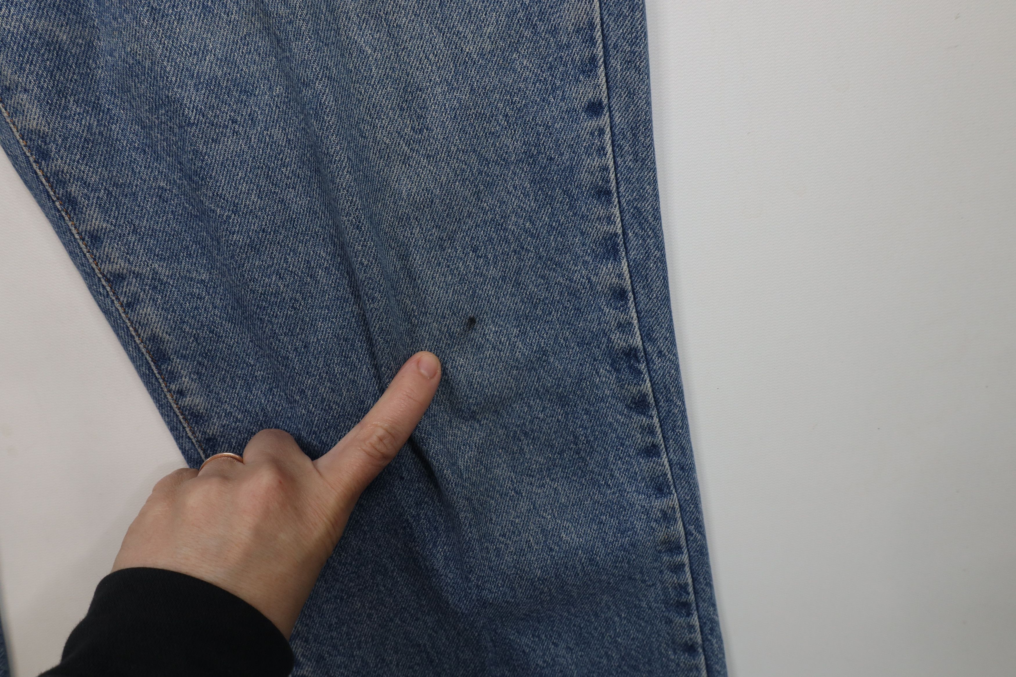 Calvin Klein × Vintage Vintage 90s Calvin Klein Spell Out Straight Leg Denim Jeans Size 36" / US 14 / IT 50 - 6 Thumbnail
