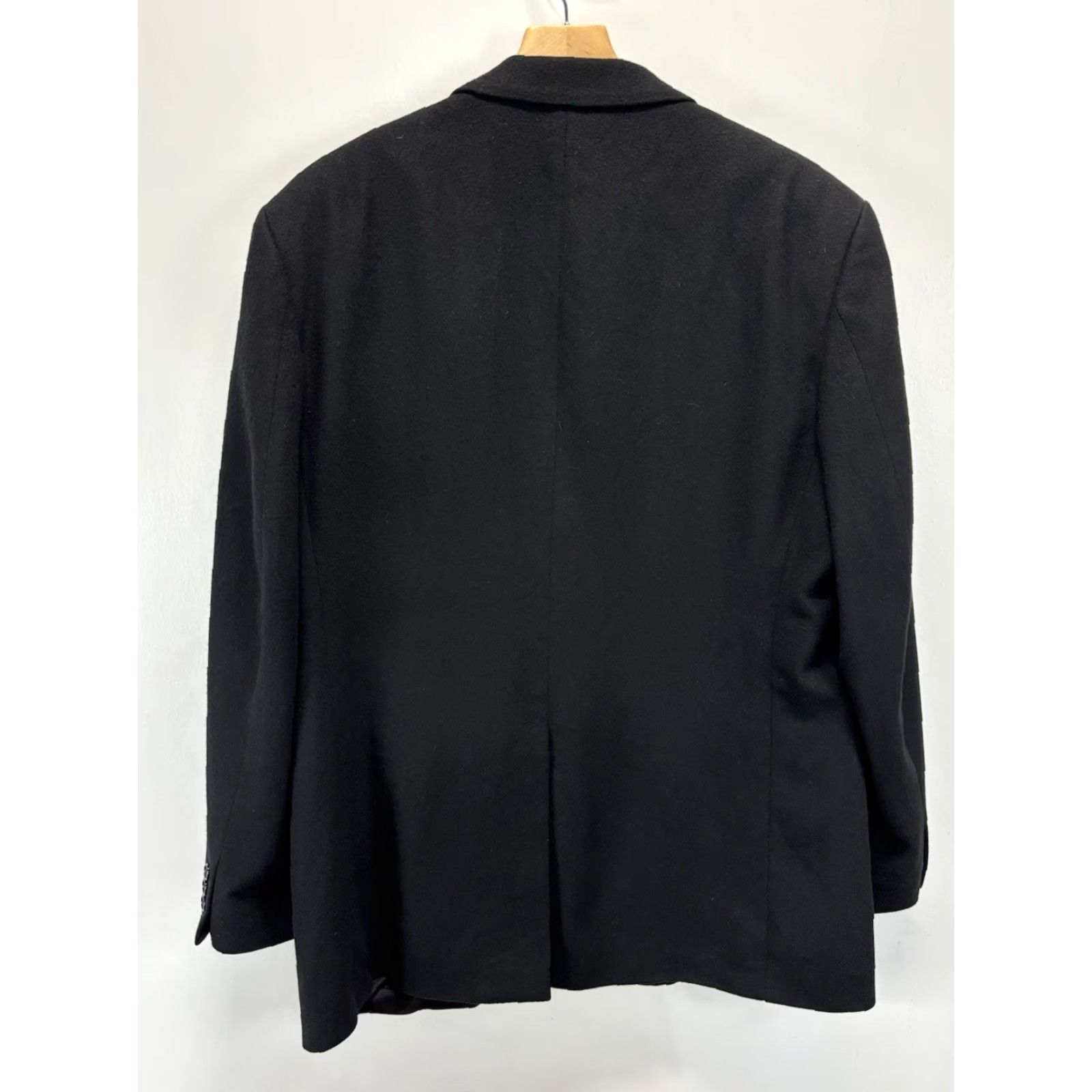 Vintage VINTAGE Rogers Scott Blazer Jacket 100% Cashmere Black Sz 46L Mens Long Two-Button Sport Coat Blazer Shirt? Size 46R - 3 Thumbnail