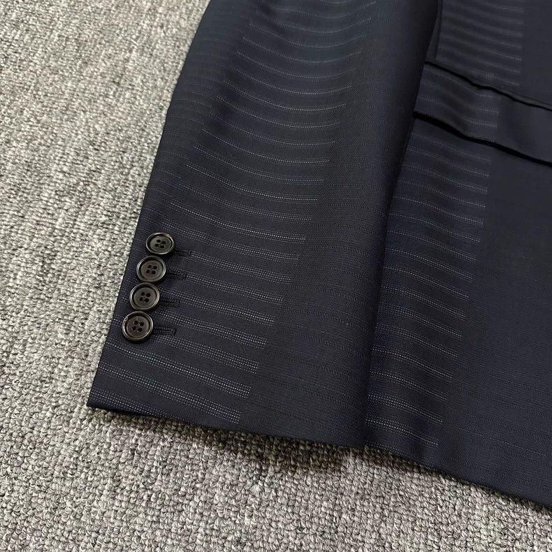Dior Dior 15ss striped stitching wool cover suit 2501-Nextarrow Size 48R - 2 Thumbnail
