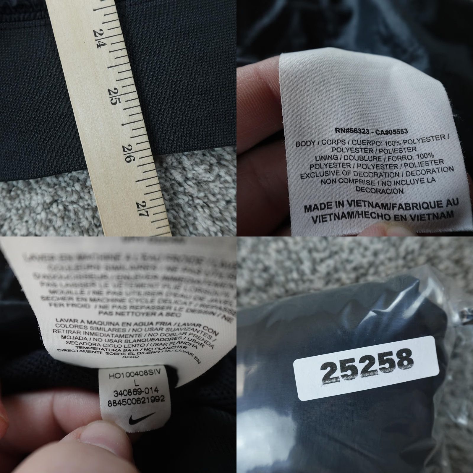Nike Nike Jacket Mens L Black Sportswear Windrunner Hooded Full Zip Windbreaker Jacket Size US L / EU 52-54 / 3 - 8 Thumbnail