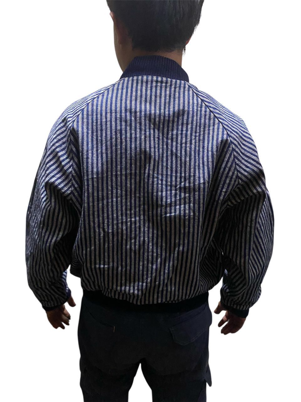 Japanese Brand × Vintage Vintage pineapple county stripe denim snap button jacket Size US M / EU 48-50 / 2 - 17 Thumbnail