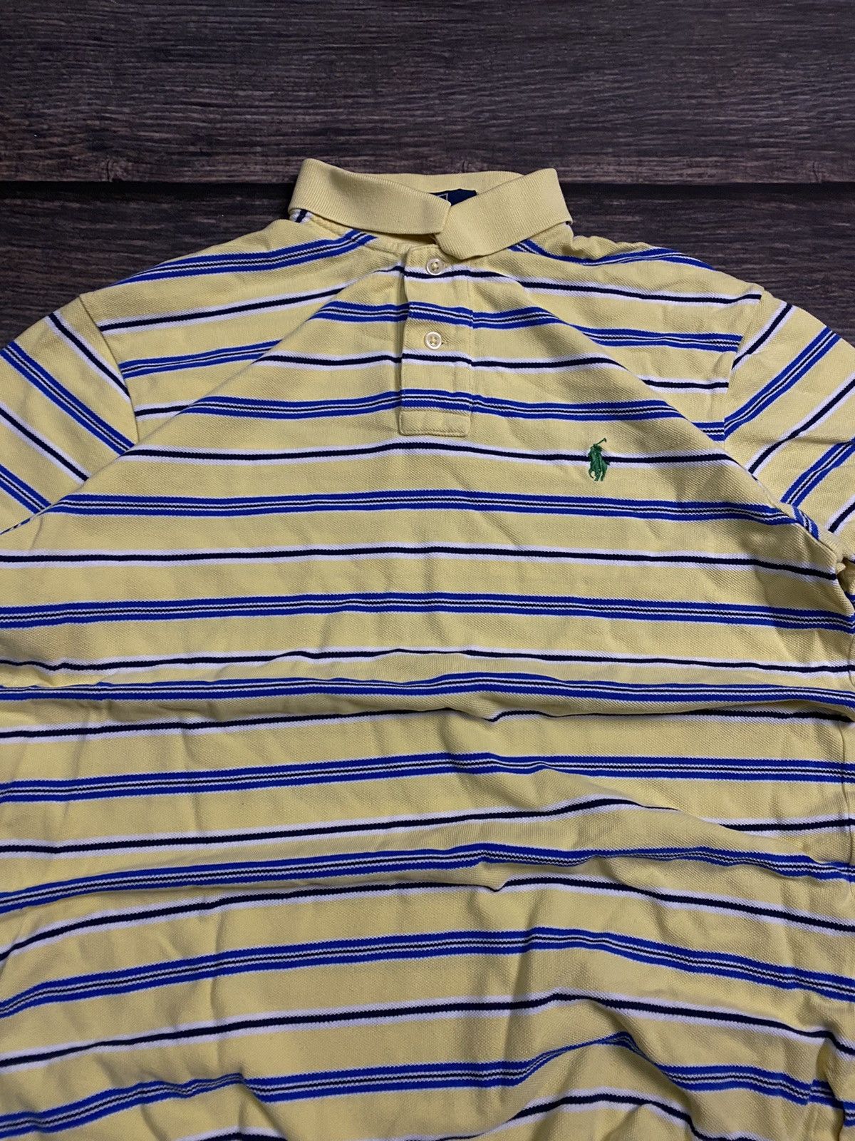 Polo Ralph Lauren × Vintage Ralph Laurent Vintage Striped Polo Shirt Size US M / EU 48-50 / 2 - 2 Thumbnail