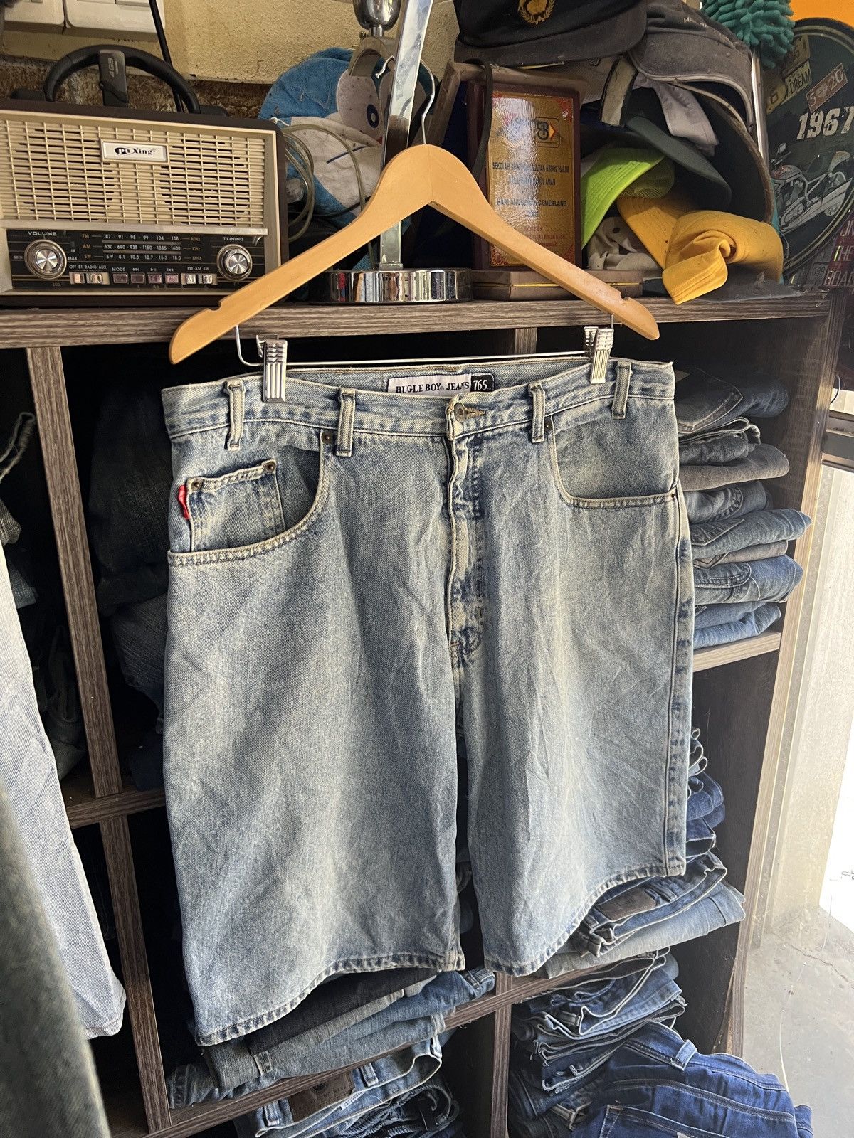 Bugle Boy 🔥Vintage Bugle Boy Cropped Denim Size US 35 - 3 Thumbnail