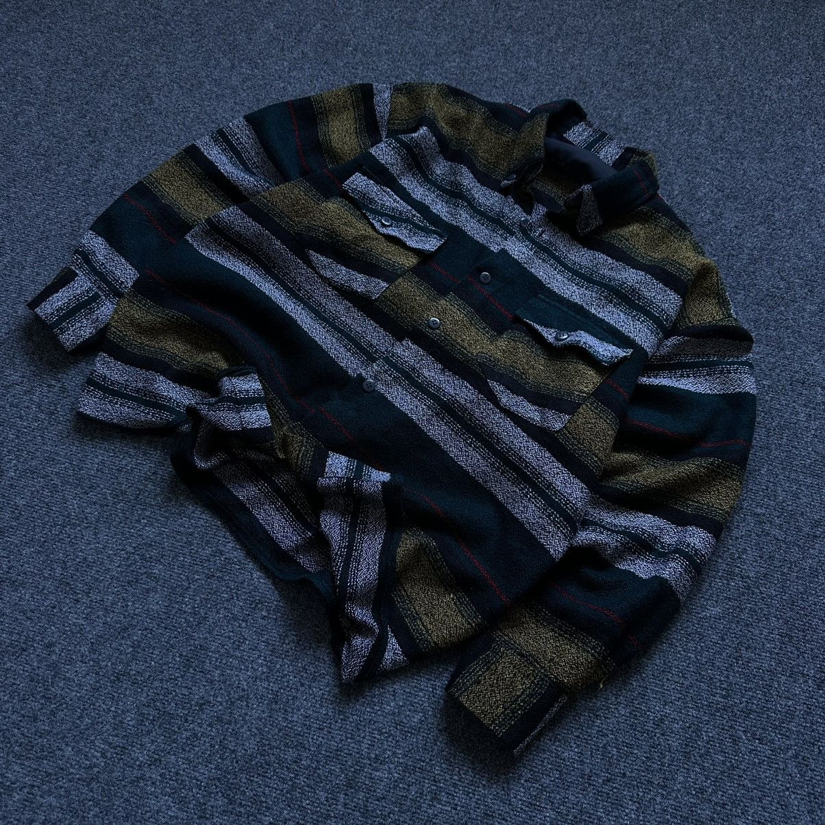 Western Rise VTG Stripped Shirt Button Up Size XL Western 00s USA Hype Size US XL / EU 56 / 4 - 1 Thumbnail