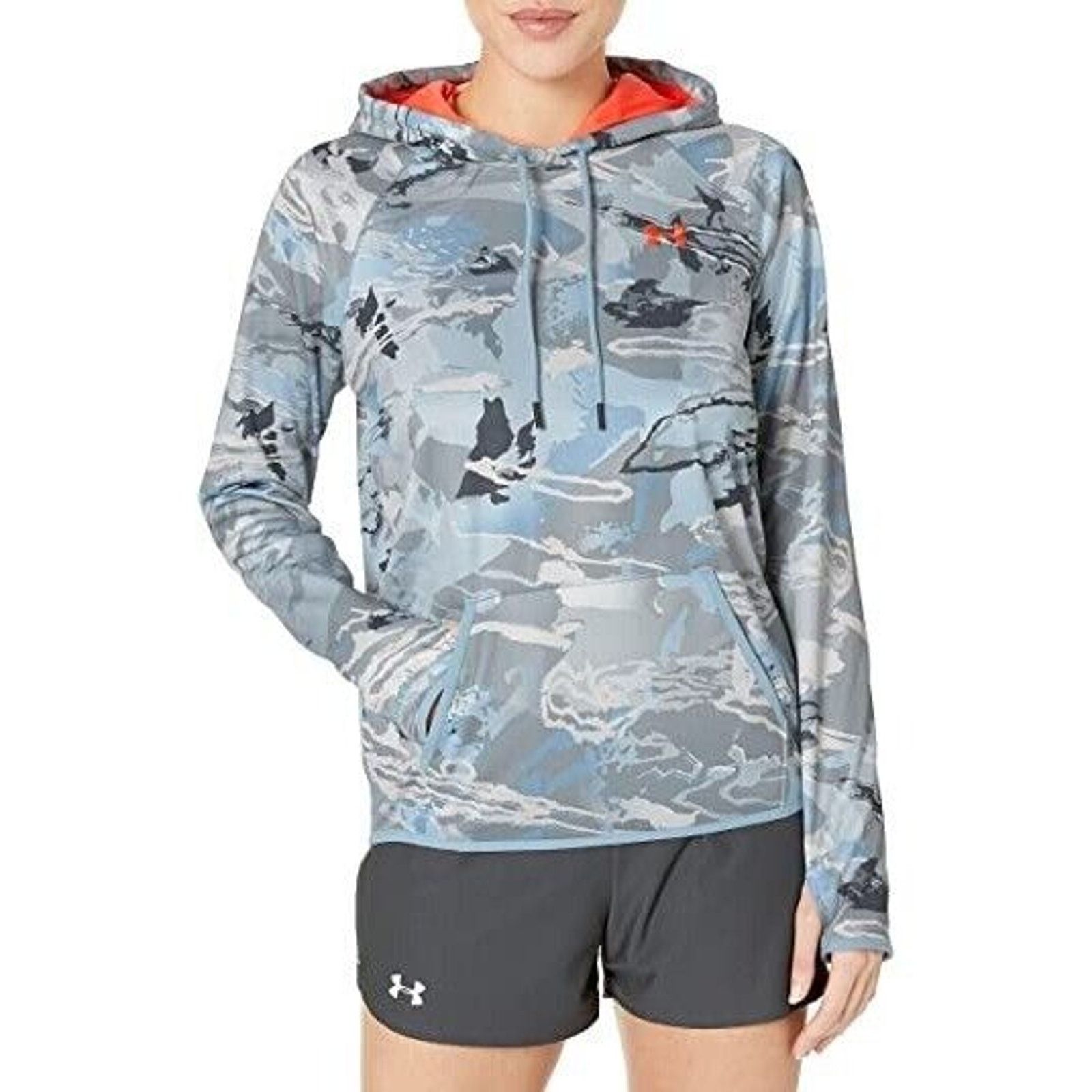 Under Armour Under Armour Womens Hoodie Sweatshirt L Blue Camo Storm Icon Size L / US 10 / IT 46 - 1 Thumbnail