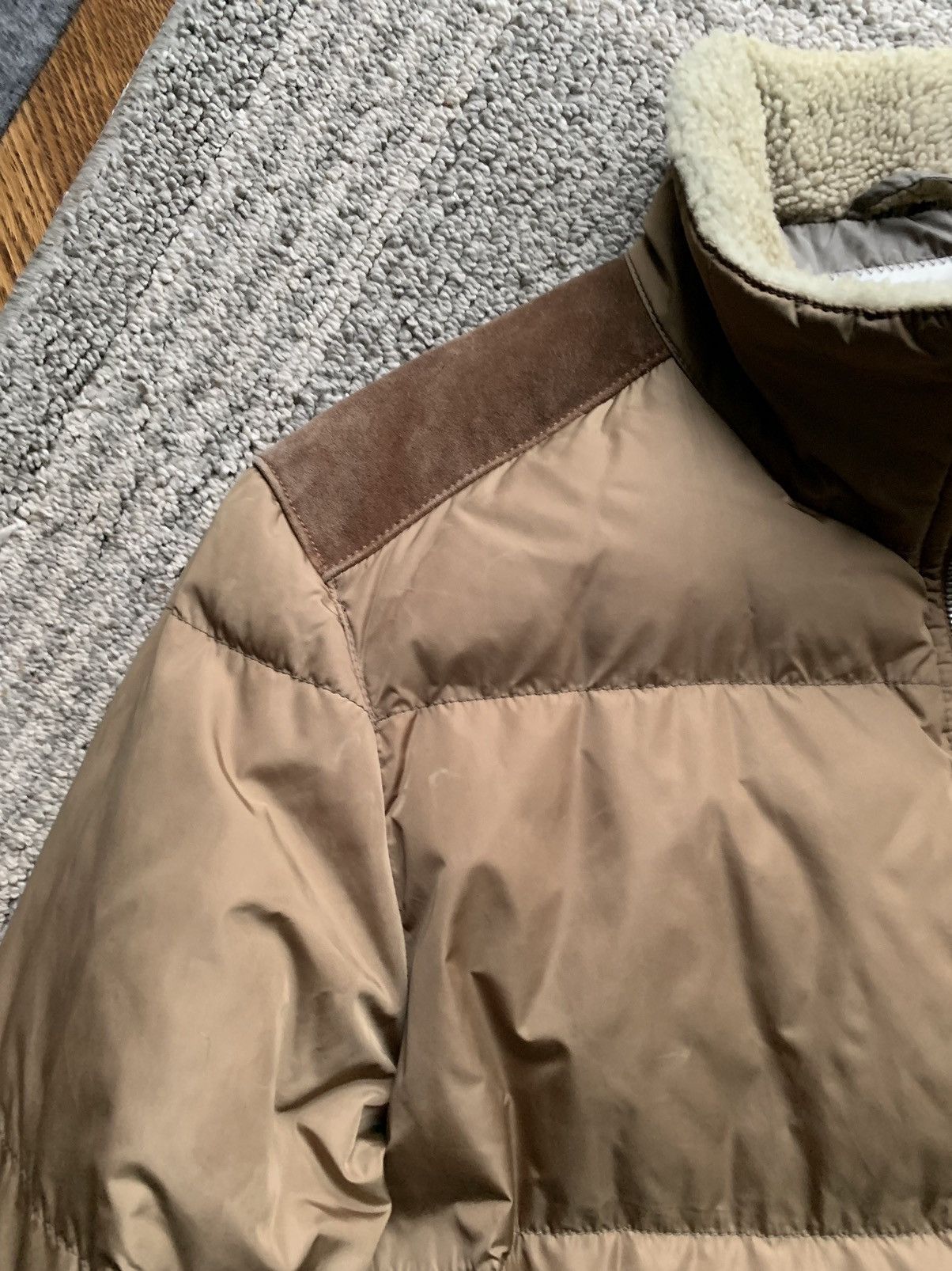 Prada Prada Jacket SGV760 Down Bomber Winter Coat Shearling Linea Size US M / EU 48-50 / 2 - 24 Thumbnail