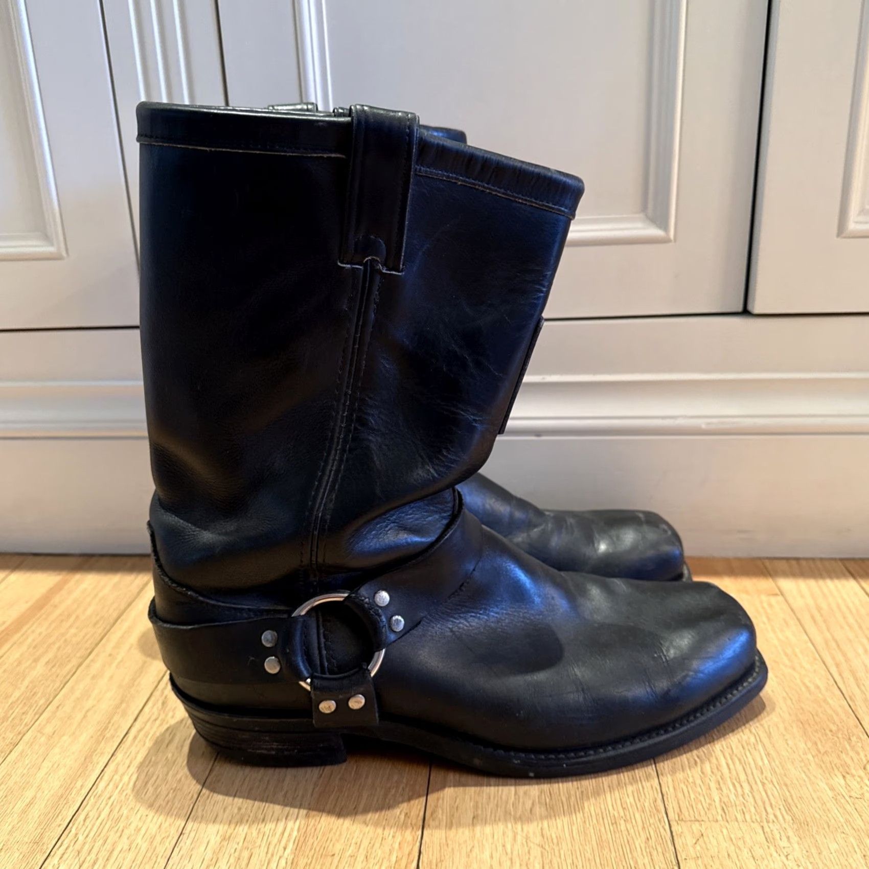 Chippewa Chippewa Harness Motorcycle Biker Boots 12" Black 27868 Men 13 D Leather Vibram Outsole Square Toe Pull On - Biker, Motorcycle, Classic, Moto Shoes Size US 13 / EU 46 - 3 Thumbnail