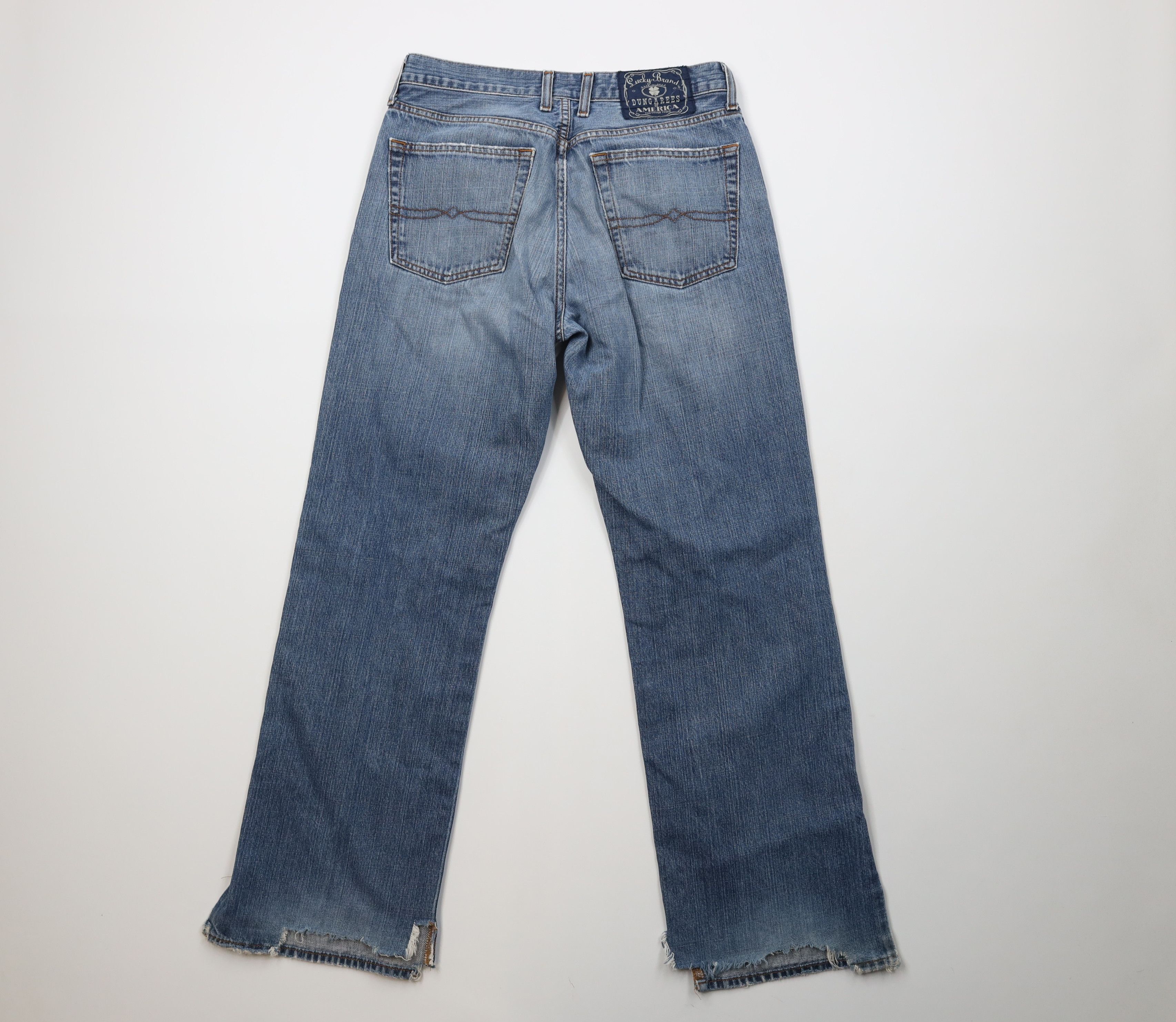 Lucky Brand Vintage Y2K Lucky Brand Flared Wide Leg Denim Jeans Blue Size US 32 / EU 48 - 11 Thumbnail