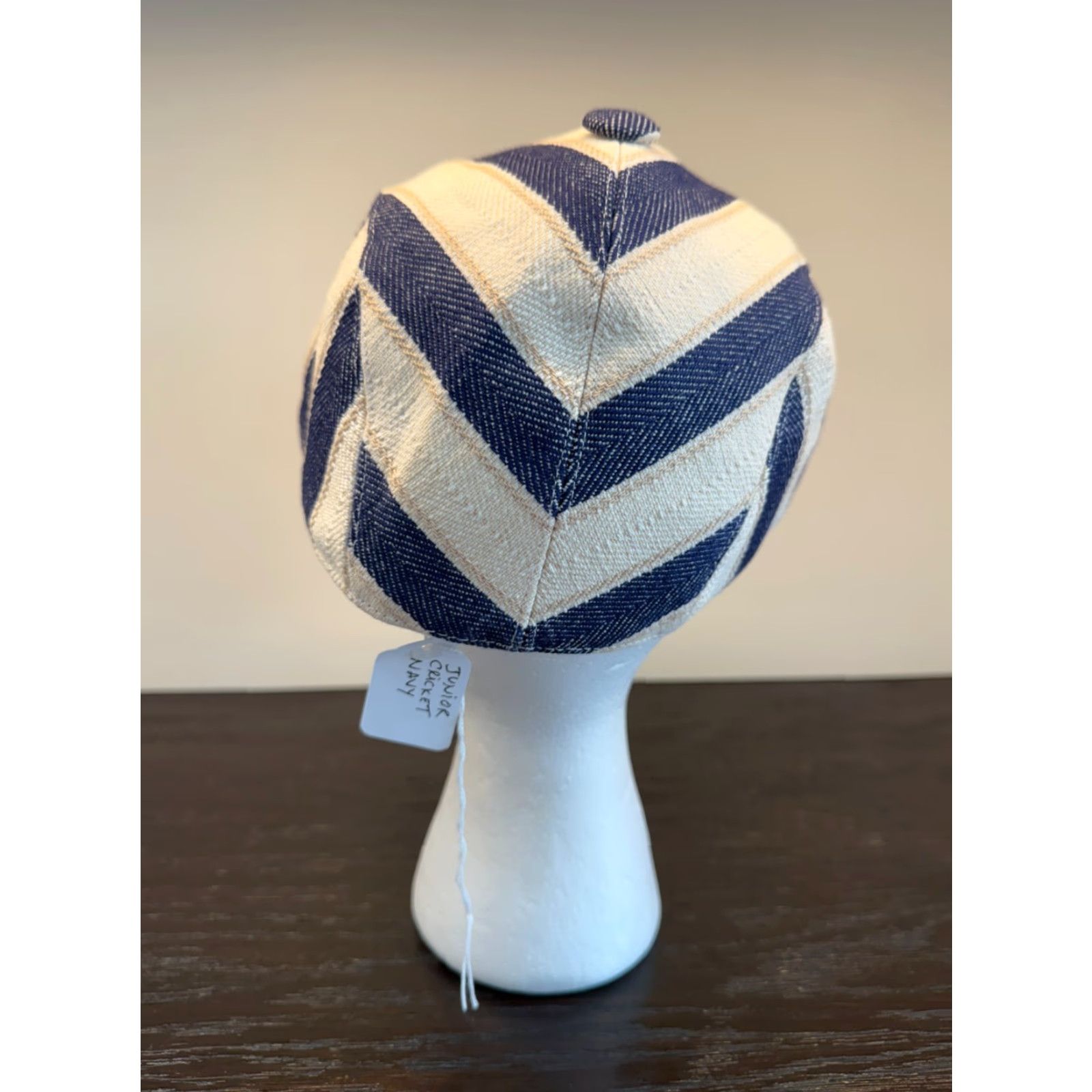 Vintage ANTHONY PETO Hat Mens Small Junior Cricket Navy Blue Twill Cap Made in France Size ONE SIZE - 4 Thumbnail