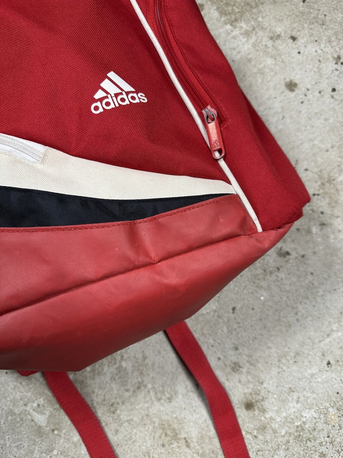 Adidas Vintage Y2K Adidas x Bayern Munich Red Backpack Bag Size ONE SIZE - 5 Thumbnail