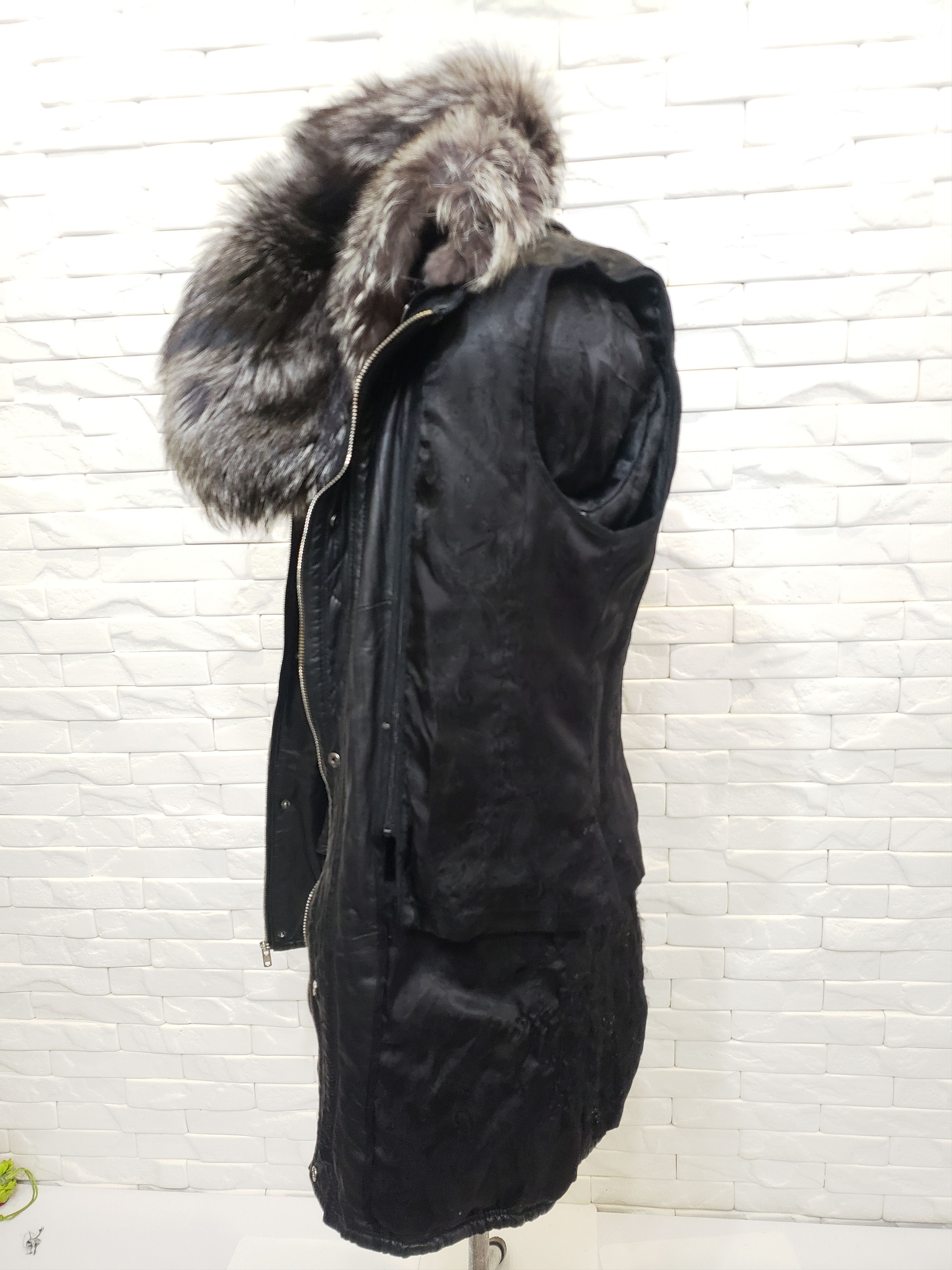 Genuine Leather Black women's leather jacket with a hood. Size M / US 6-8 / IT 42-44 - 9 Thumbnail