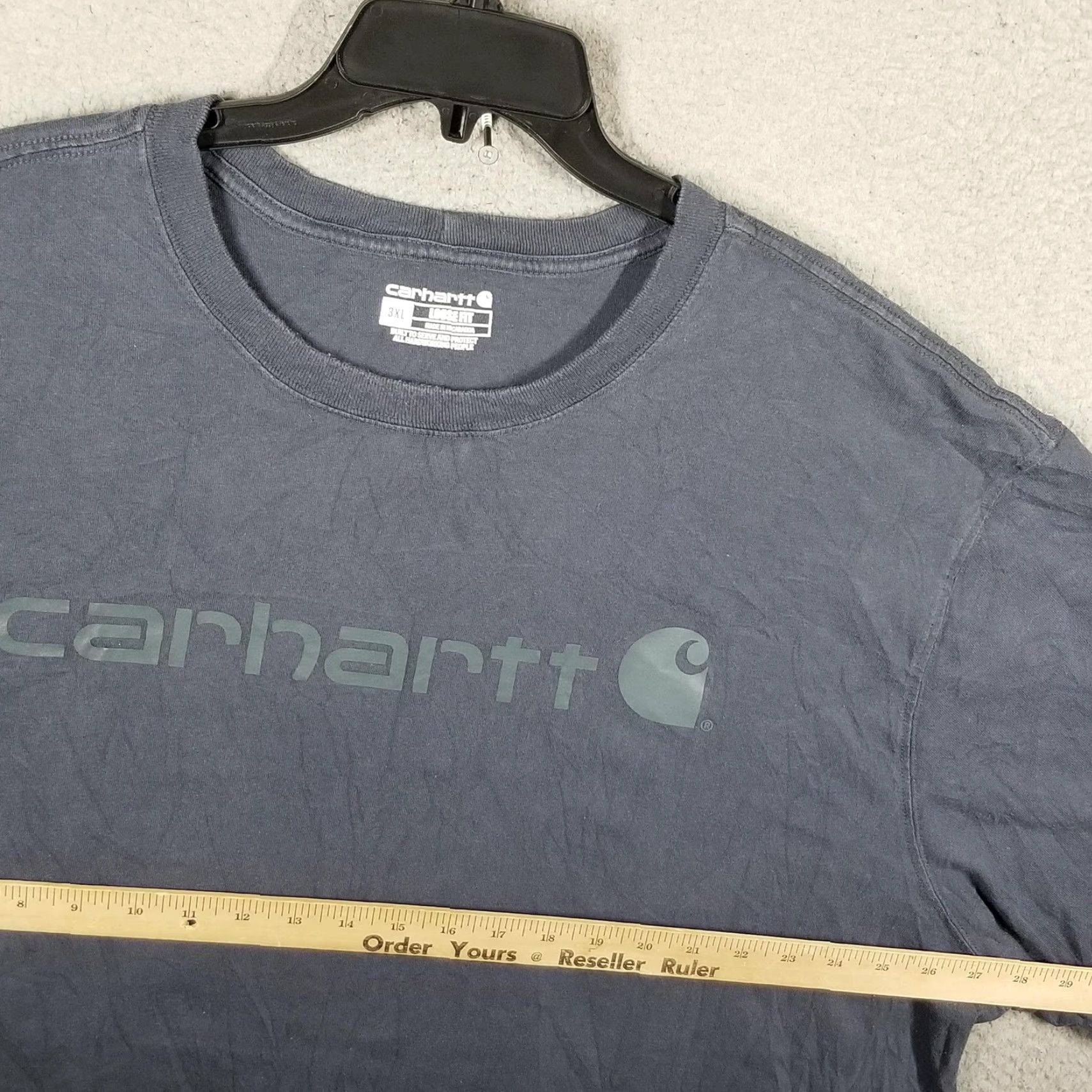 Carhartt VINTAGE Carhartt Shirt Mens 3XL Blue Loose Fit Short Sleeve Logo Graphic Cotton K195 Crew Neck Men Size US XXL / EU 58 / 5 - 7 Thumbnail