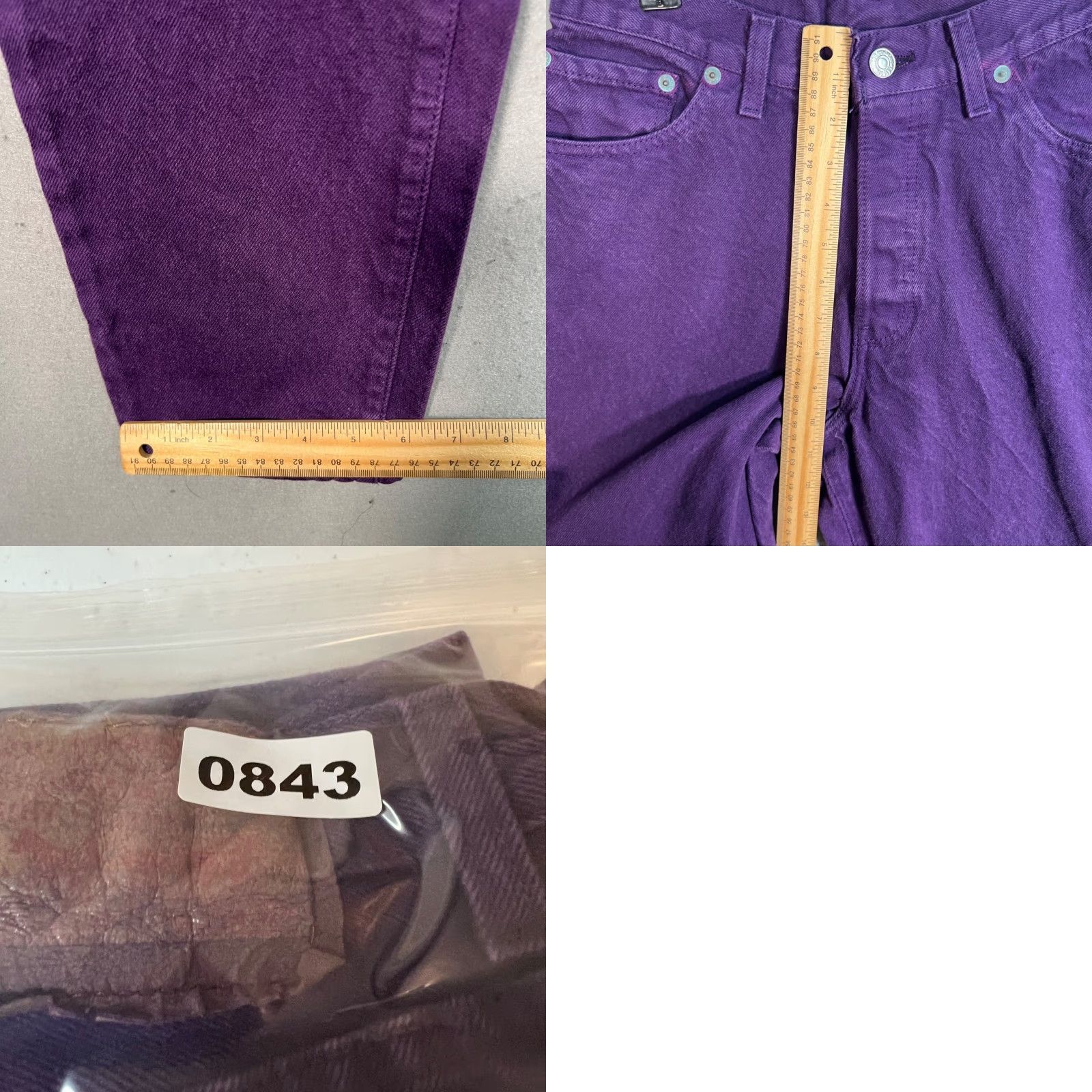 Levi's VINTAGE Levi's Women's High-Waisted Tapered Jeans Size 11 (26 in Waist) Purple Denim Size 32" / US 10 / IT 46 - 8 Thumbnail