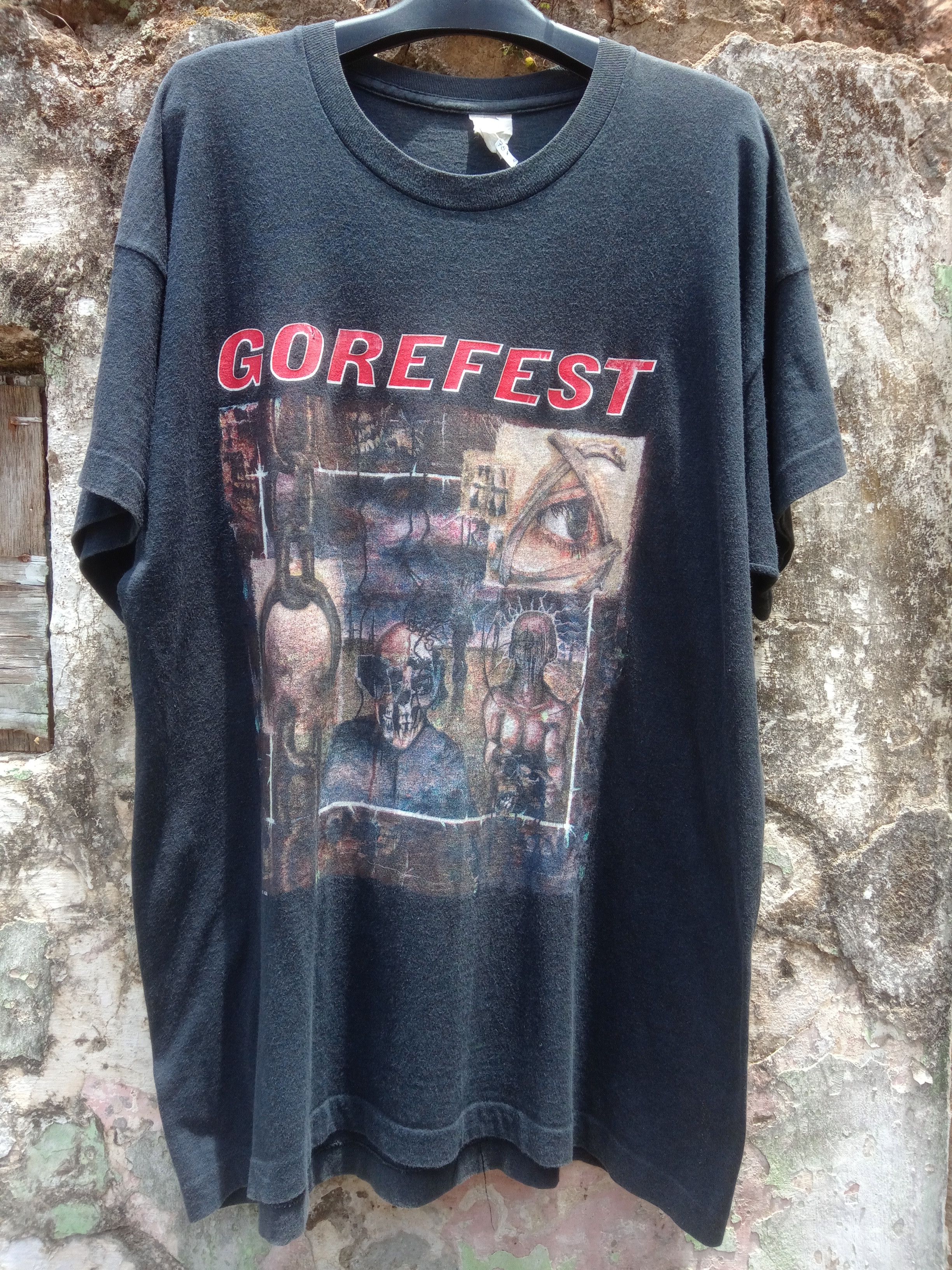 Band Tees Sick Rare 🔥 Vintage GOREFEST tour 1996 Size US XL / EU 56 / 4 - 1 Thumbnail