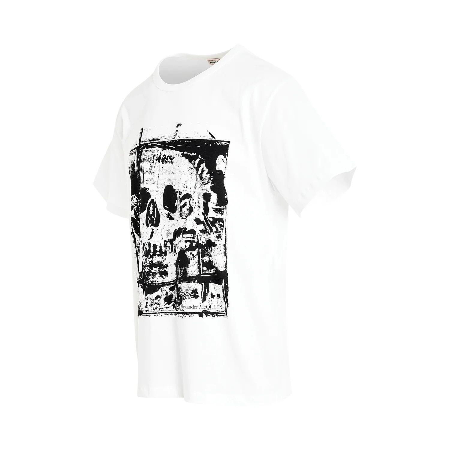 Alexander McQueen o1mris0824 T-Shirt in Black & White Size US M / EU 48-50 / 2 - 2 Thumbnail