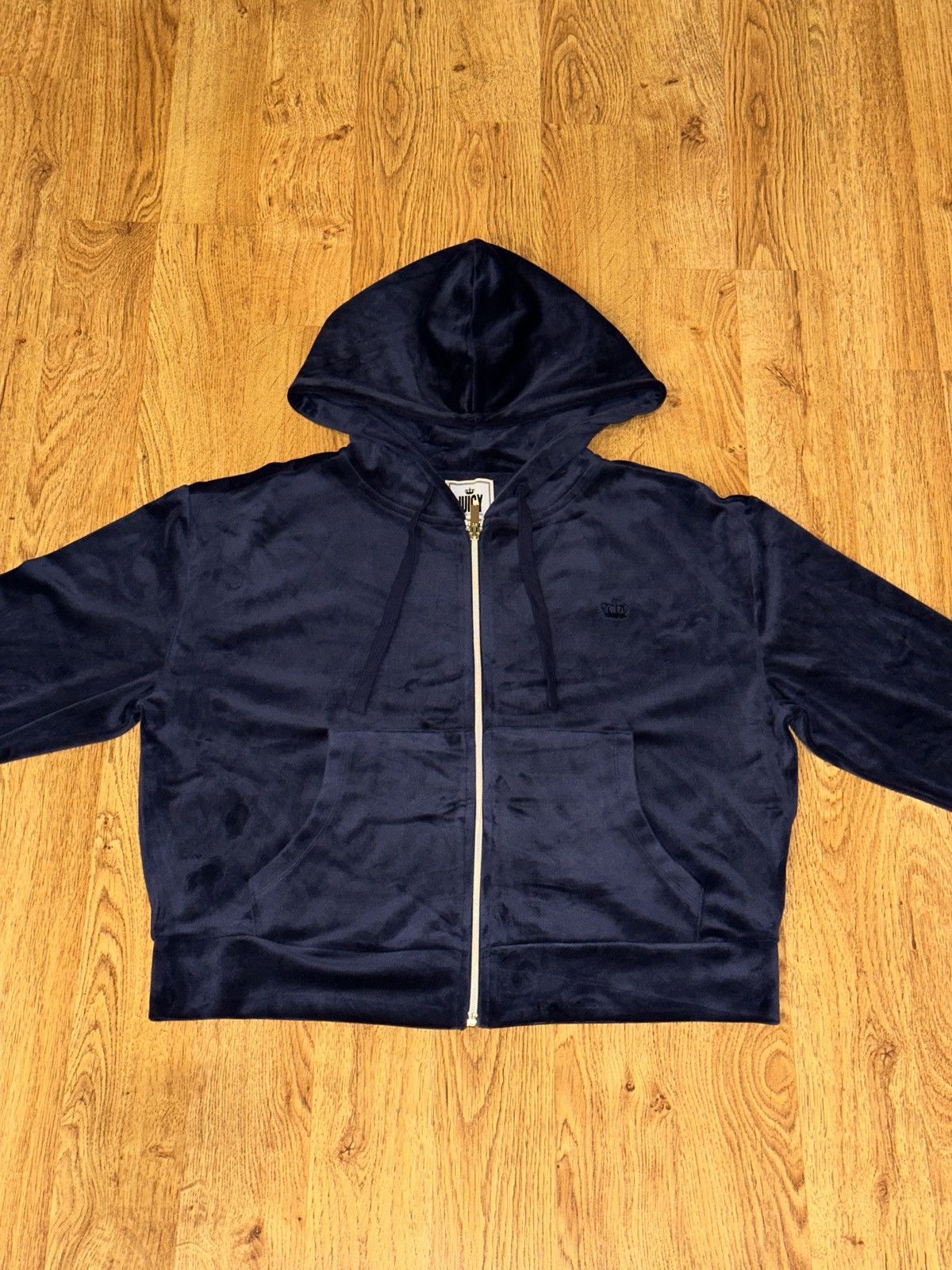 Juicy Couture Juicy By Juicy Couture Zip Hoodie Jacket Sweatshirt Velour Size M / US 6-8 / IT 42-44 - 1 Thumbnail