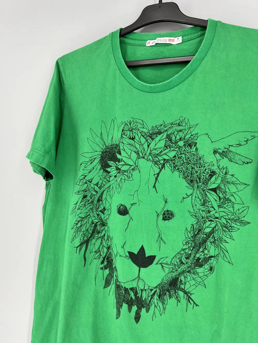 Uniqlo Vintage Mens Uniqlo x Lion Floral Hawai Tee🔥 Streetwear Sty Size US M / EU 48-50 / 2 - 7 Thumbnail