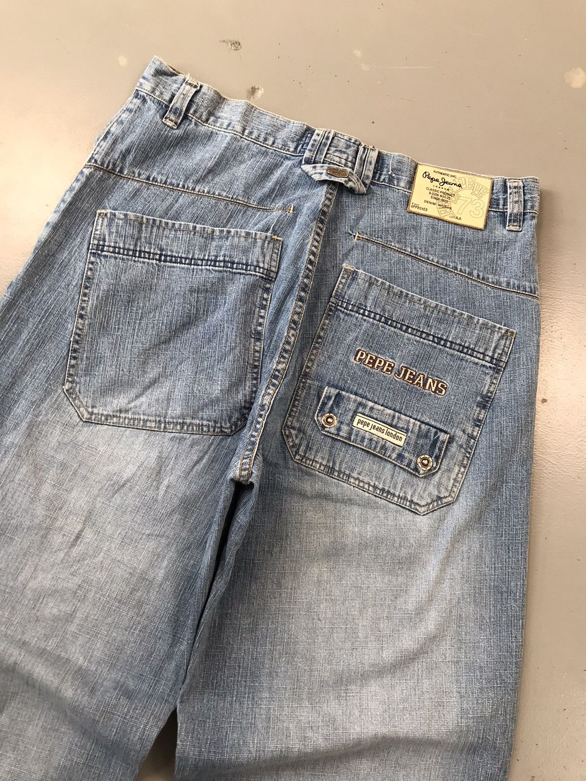 Pepe Jeans × Vintage vintage Pepe jeans SpellOut distressed embroidered denim Size US 34 / EU 50 - 13 Thumbnail