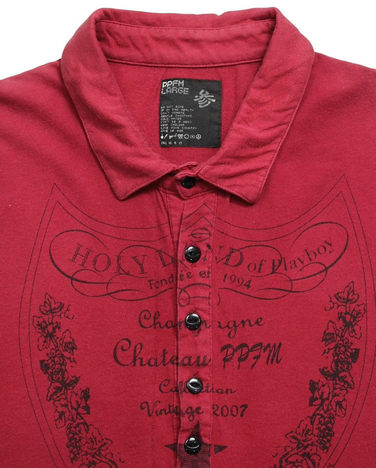 PPFM 2007 PPFM HOLLYLAND OF PLAYBOY LAYERED POLO SHIRT Size US L / EU 52-54 / 3 - 2 Thumbnail