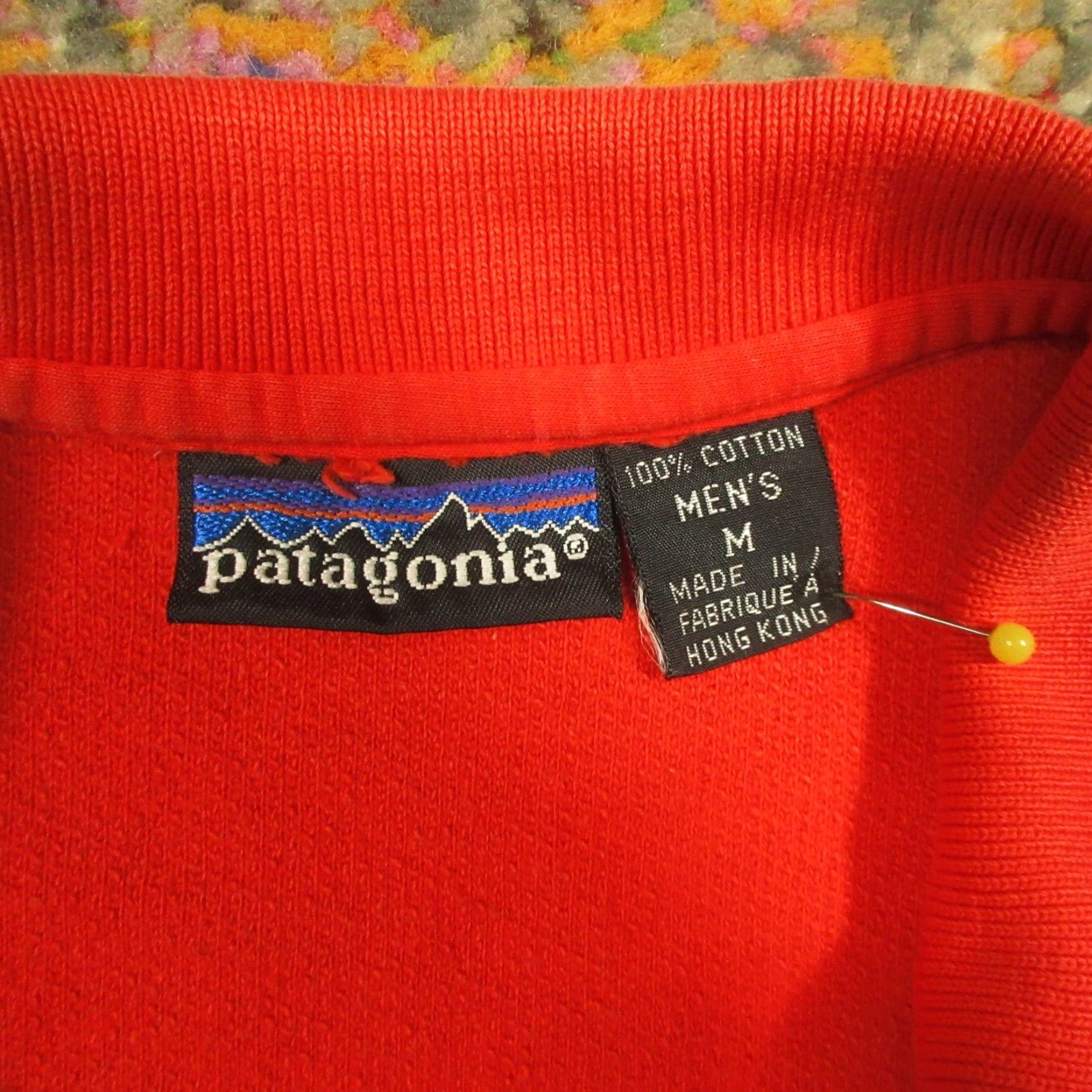 Patagonia VINTAGE Patagonia Long Sleeve Polo Shirt Mens M Red Snap Collar Cotton Knit Size US M / EU 48-50 / 2 - 4 Thumbnail