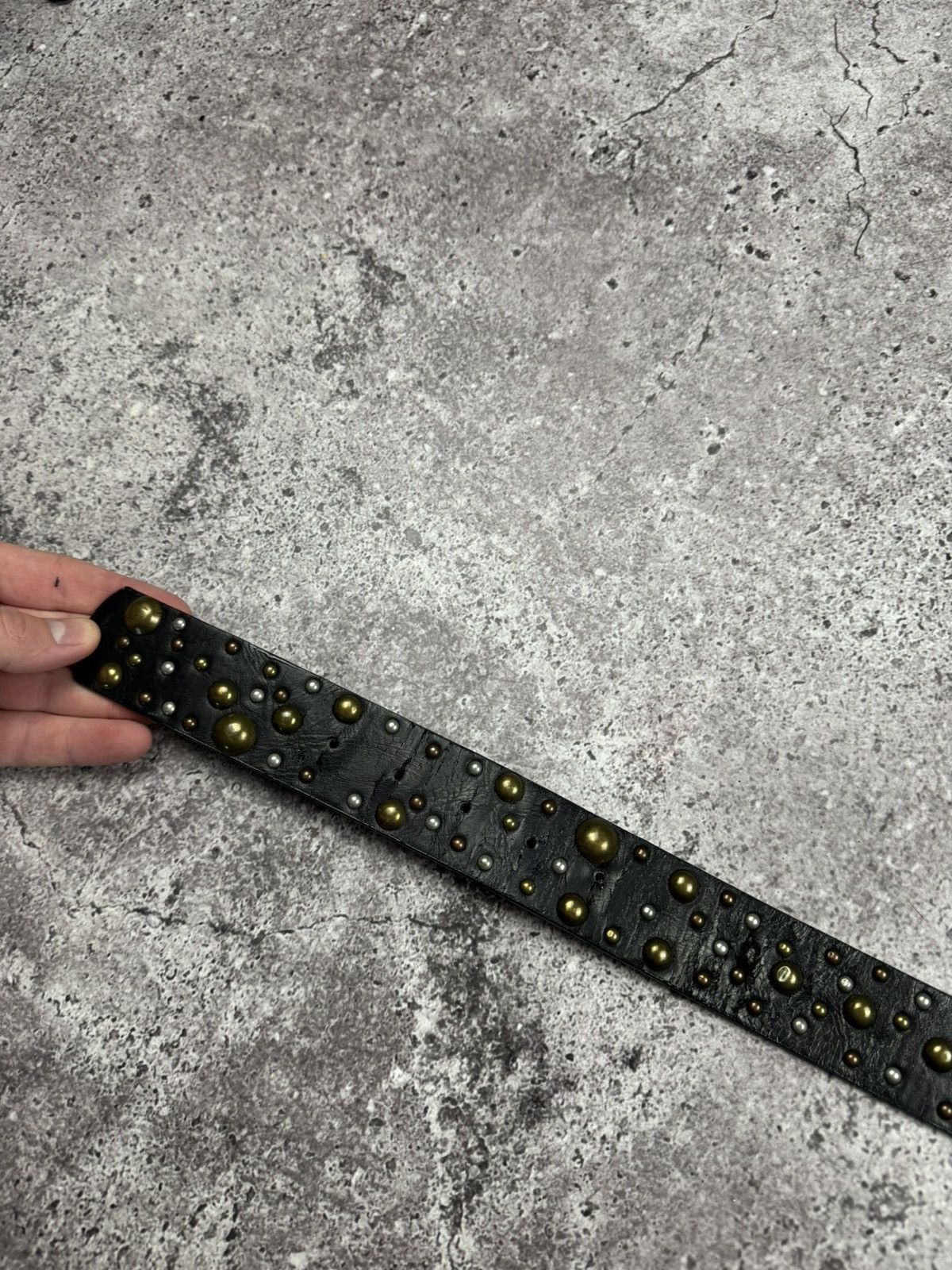 Japanese Brand VINTAGE PUNK ROCK STUDDEDB OPIUM BELT Y2K JAPANESE Size ONE SIZE - 6 Thumbnail