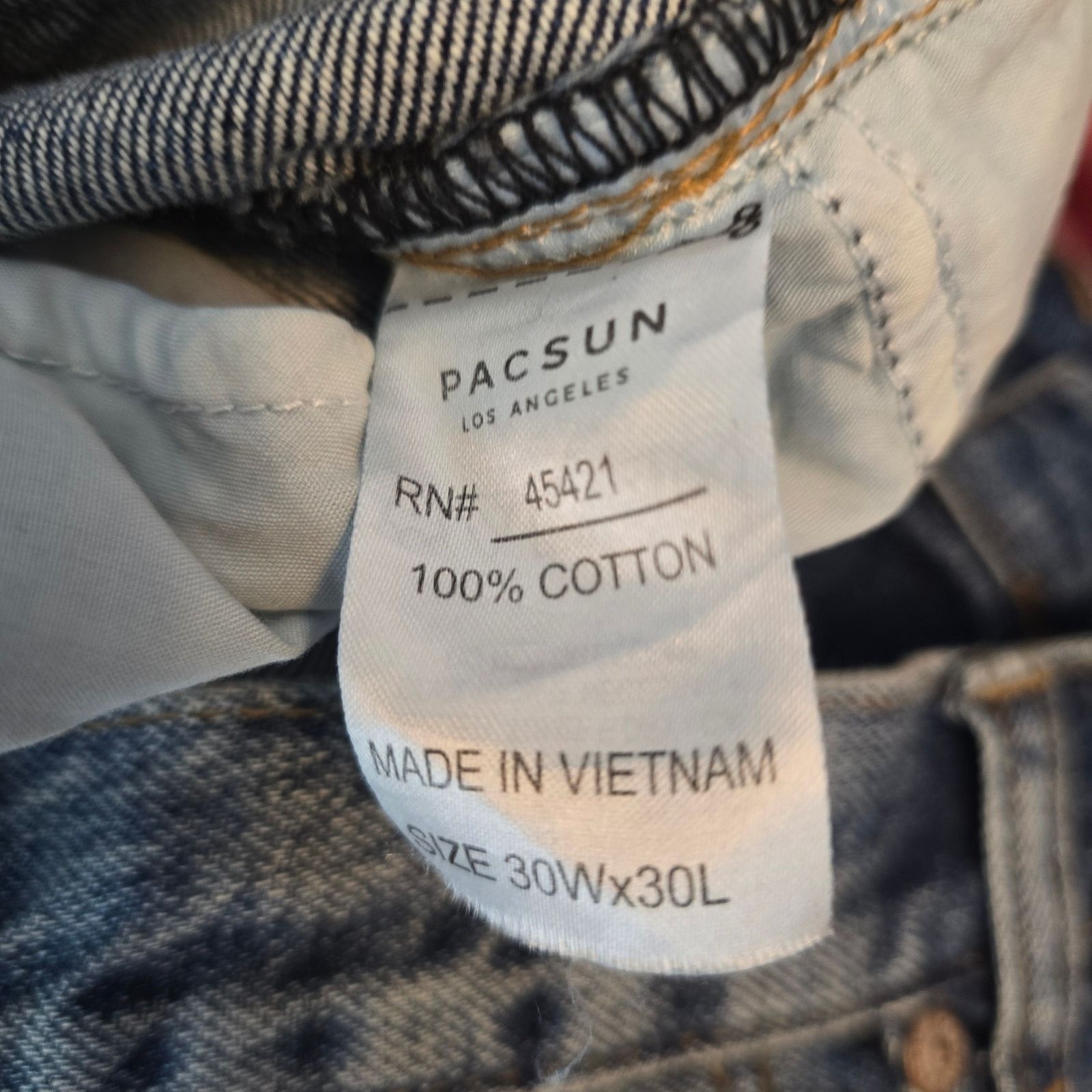 Pacsun Men's Pacsun Slim Fit Distressed Jeans Size 30 x 30 NWT Size US 30 / EU 46 - 4 Thumbnail