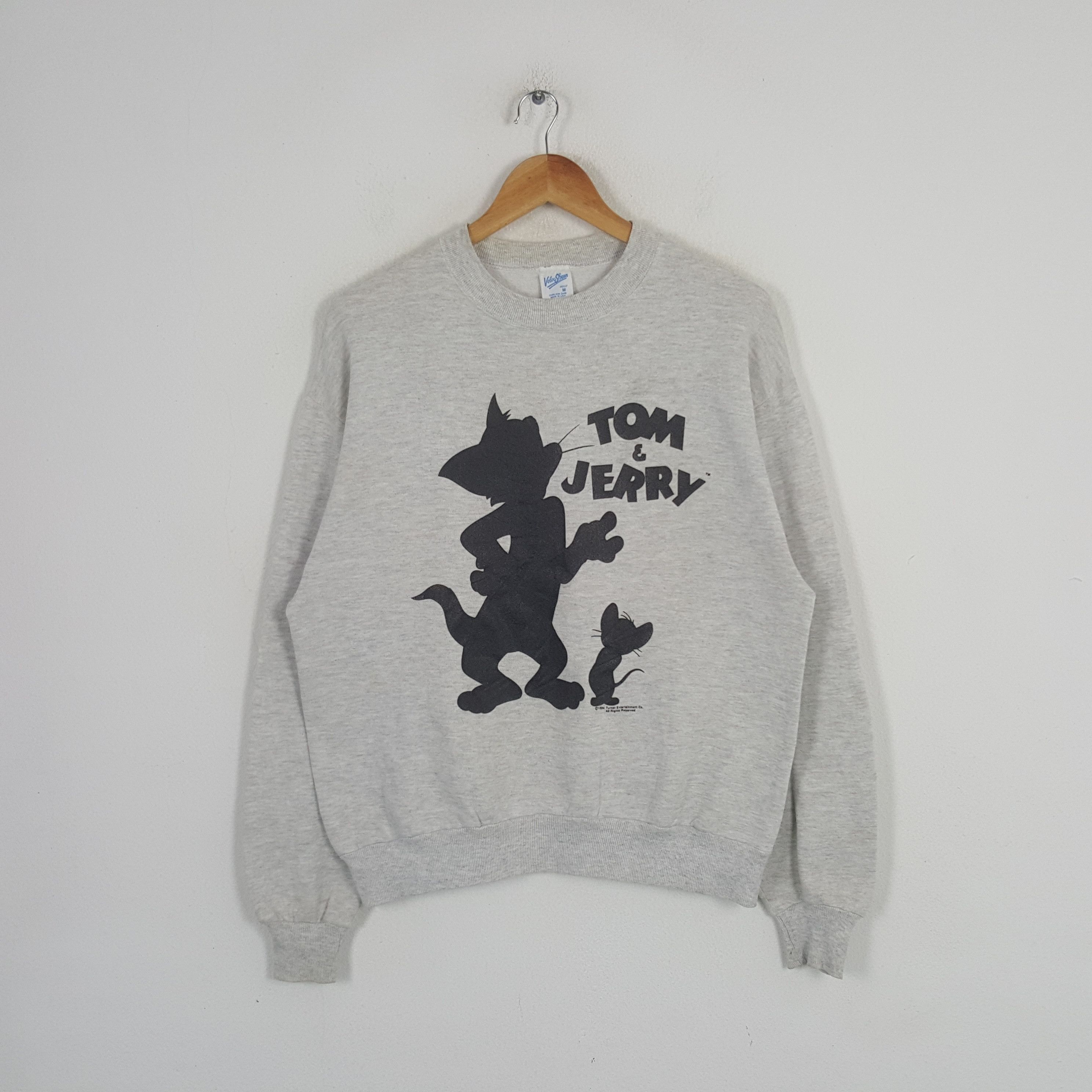 Velva Sheen Vintage Tom & Jerry American Kids Cartoon Sweatshirt C291N12 Size US M / EU 48-50 / 2 - 1 Thumbnail