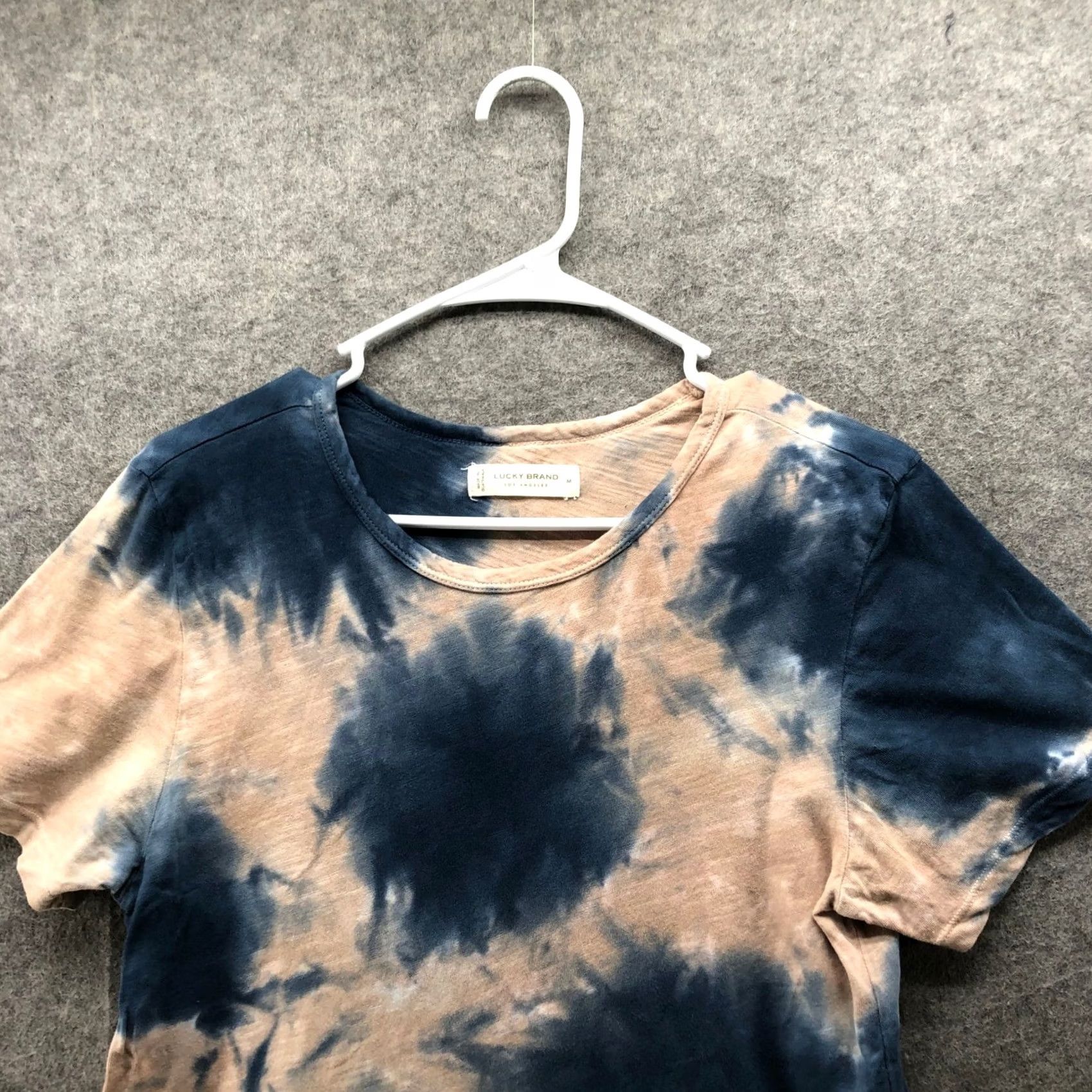 Lucky Brand Lucky Brand Tie Dye T-Shirt Womens M Blue Peach Short Sleeve Crewneck Cotton Size M / US 6-8 / IT 42-44 - 3 Thumbnail