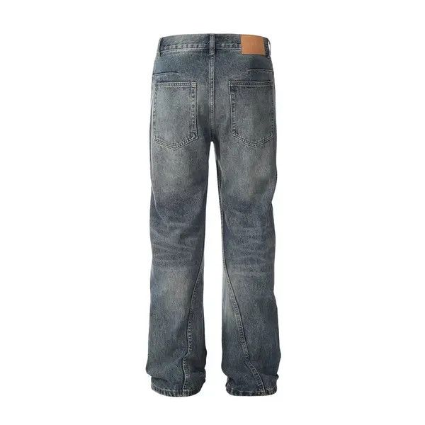 Japanese Brand Loose washed distressed pocket split patchwork jeans Size US 32 / EU 48 - 3 Thumbnail