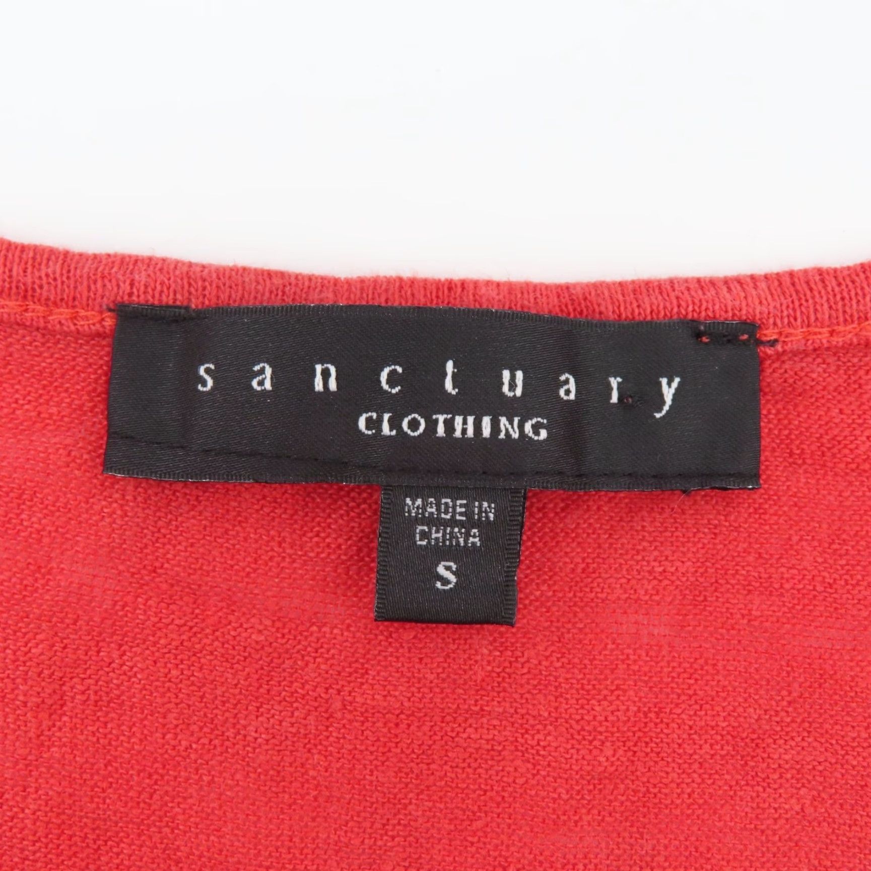Sanctuary Sanctuary Shirt Women's Small Solid Red Linen Sleeveless Tank Top With Pocket Size S / US 4 / IT 40 - 7 Thumbnail