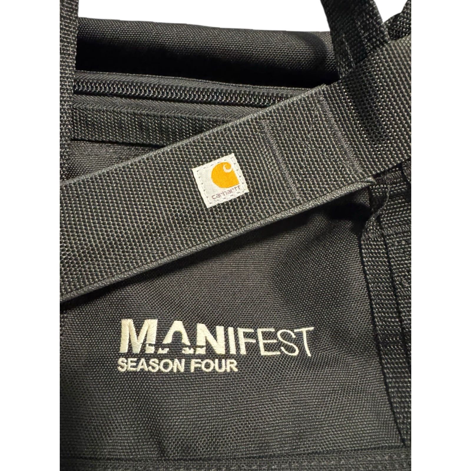 Carhartt Carhartt x Manifest Season 4 Black Canvas Duffle Bag Lightweight Montego Airways Duffle Bag Unisex Adults Black Bag Boxpackable Travel Men/Women? Size ONE SIZE - 5 Thumbnail