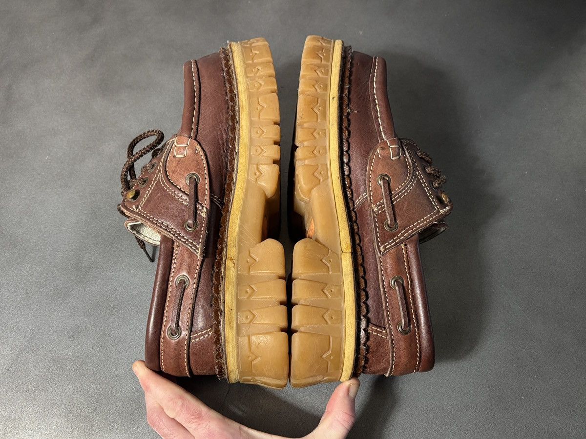 Vintage Y2K Vintage Lug Sole Moc Toe Boat Shoe Chunky Loafer Raver Size US 9.5 / EU 42-43 - 22 Thumbnail