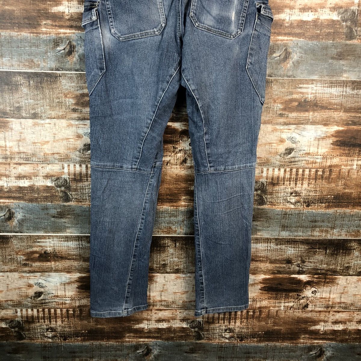 Japanese Brand Japanese Brand Blue Distressed Denim Pants #A2137 Size US 35 - 19 Thumbnail