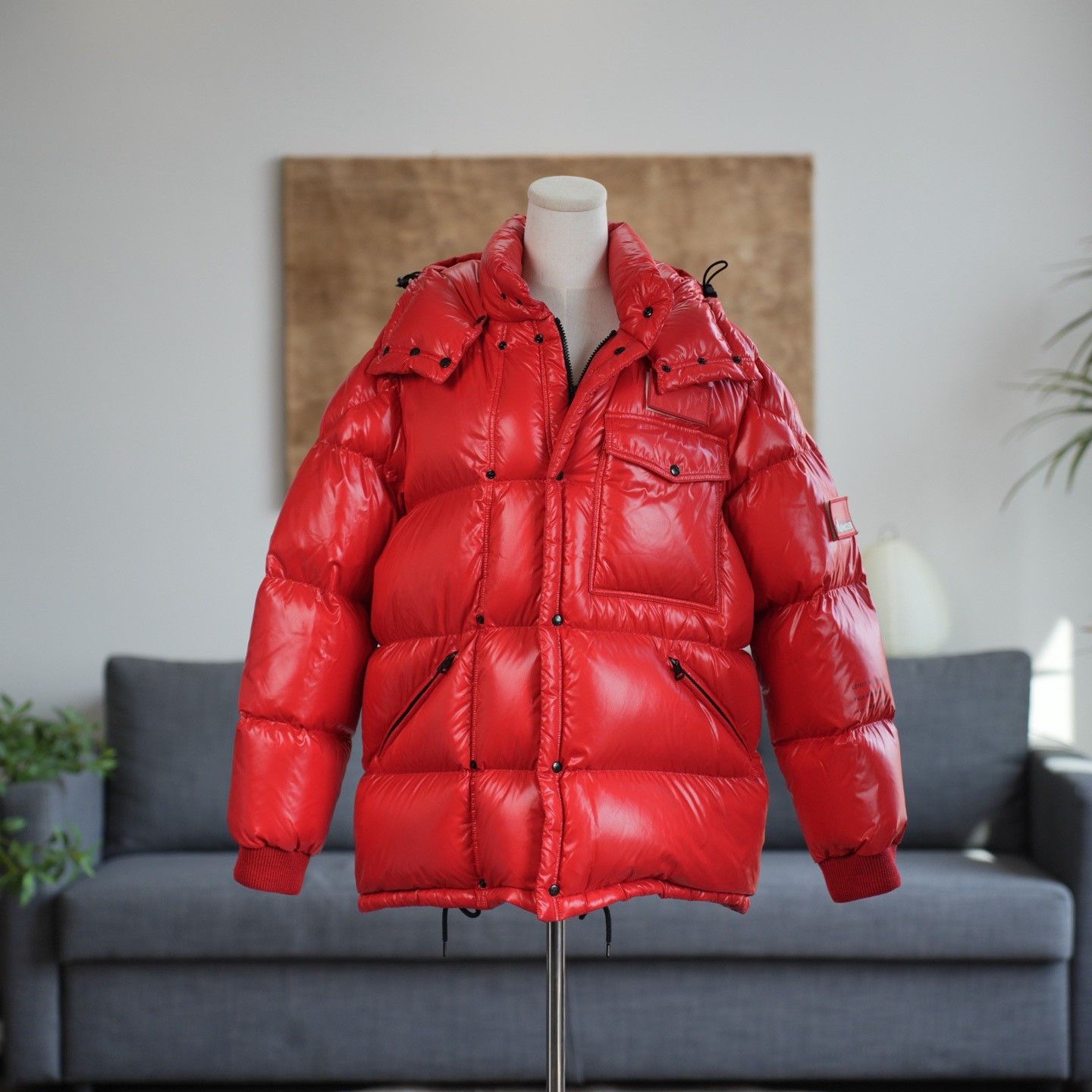 Moncler Moncler Collab Down Red Heavy Coat m Men Size US M / EU 48-50 / 2 - 1 Thumbnail