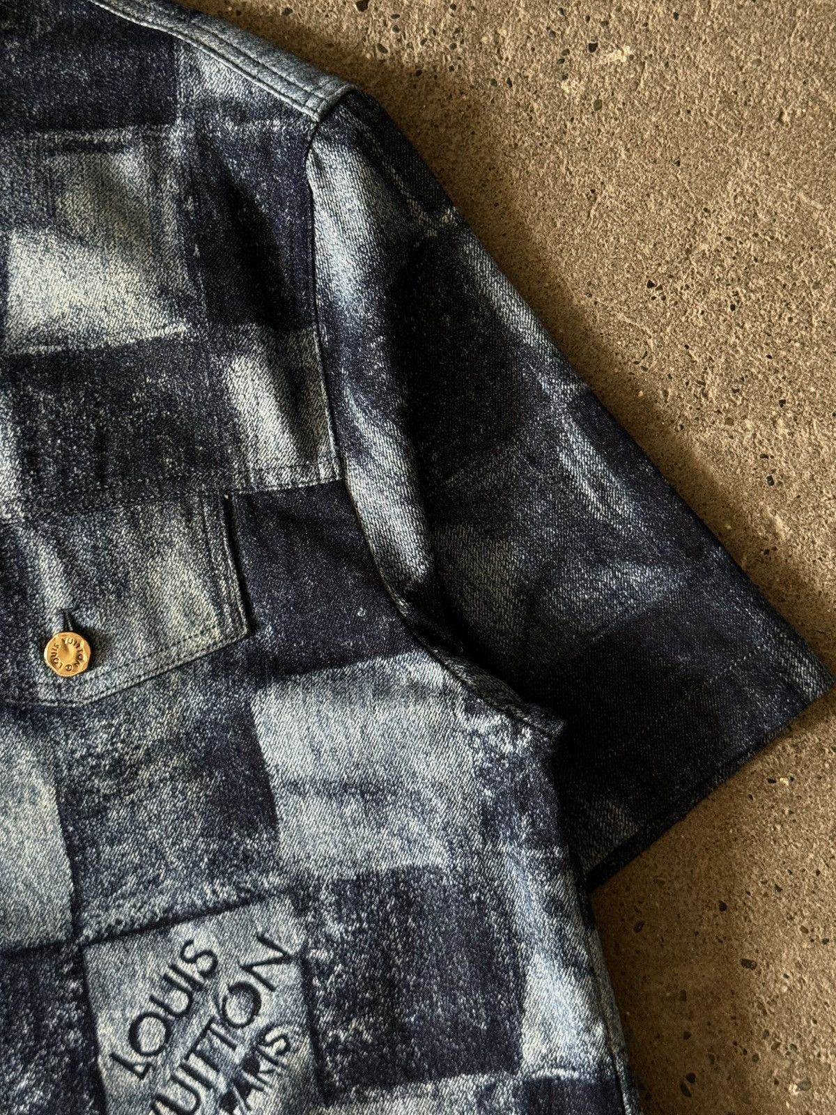 Louis Vuitton Louis Vuitton - Virgil Abloh - Pre Fall 2021 - Damier Denim Size US XL / EU 56 / 4 - 11 Thumbnail