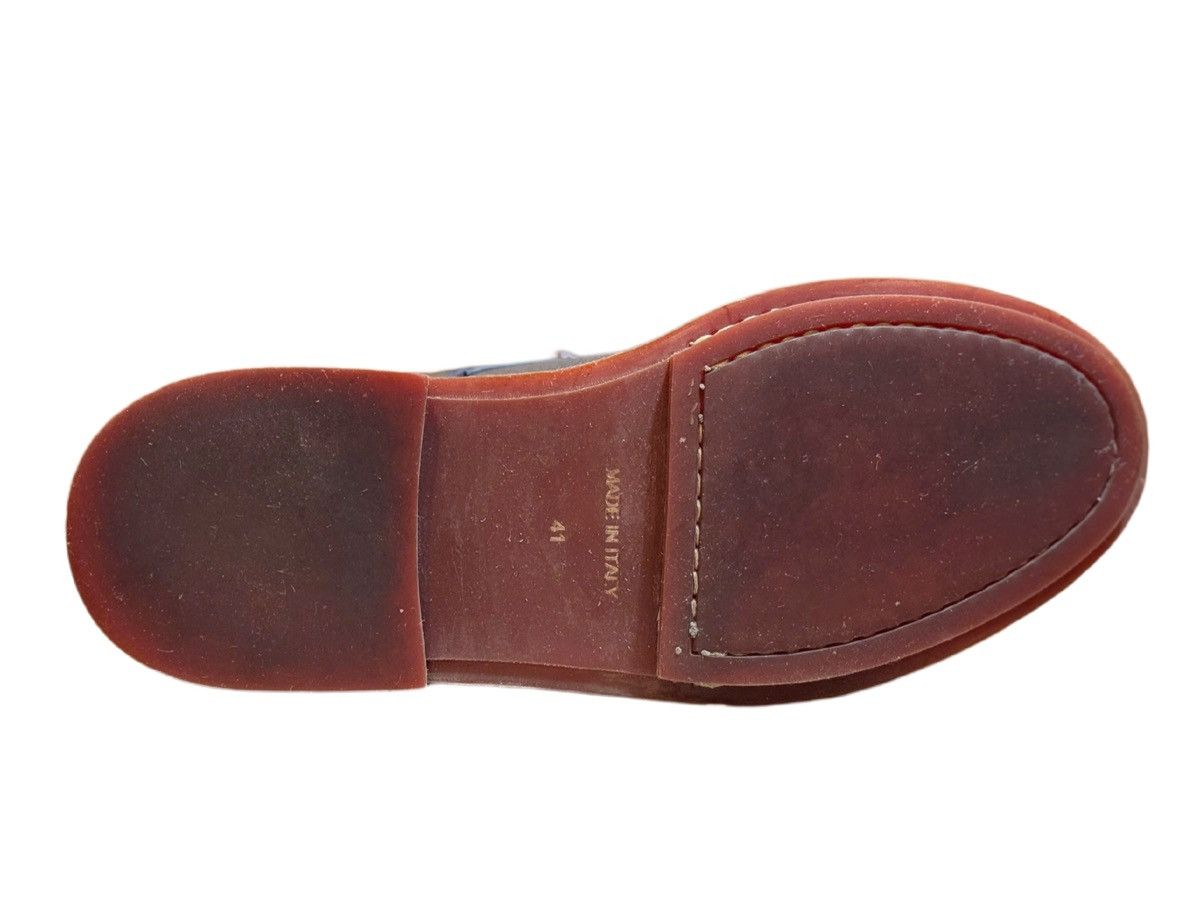 Kris Van Assche KRISVANASSCHE Navy Fringed Tongue Derby Shoes – SUPER RARE Size US 8 / EU 41 - 10 Thumbnail