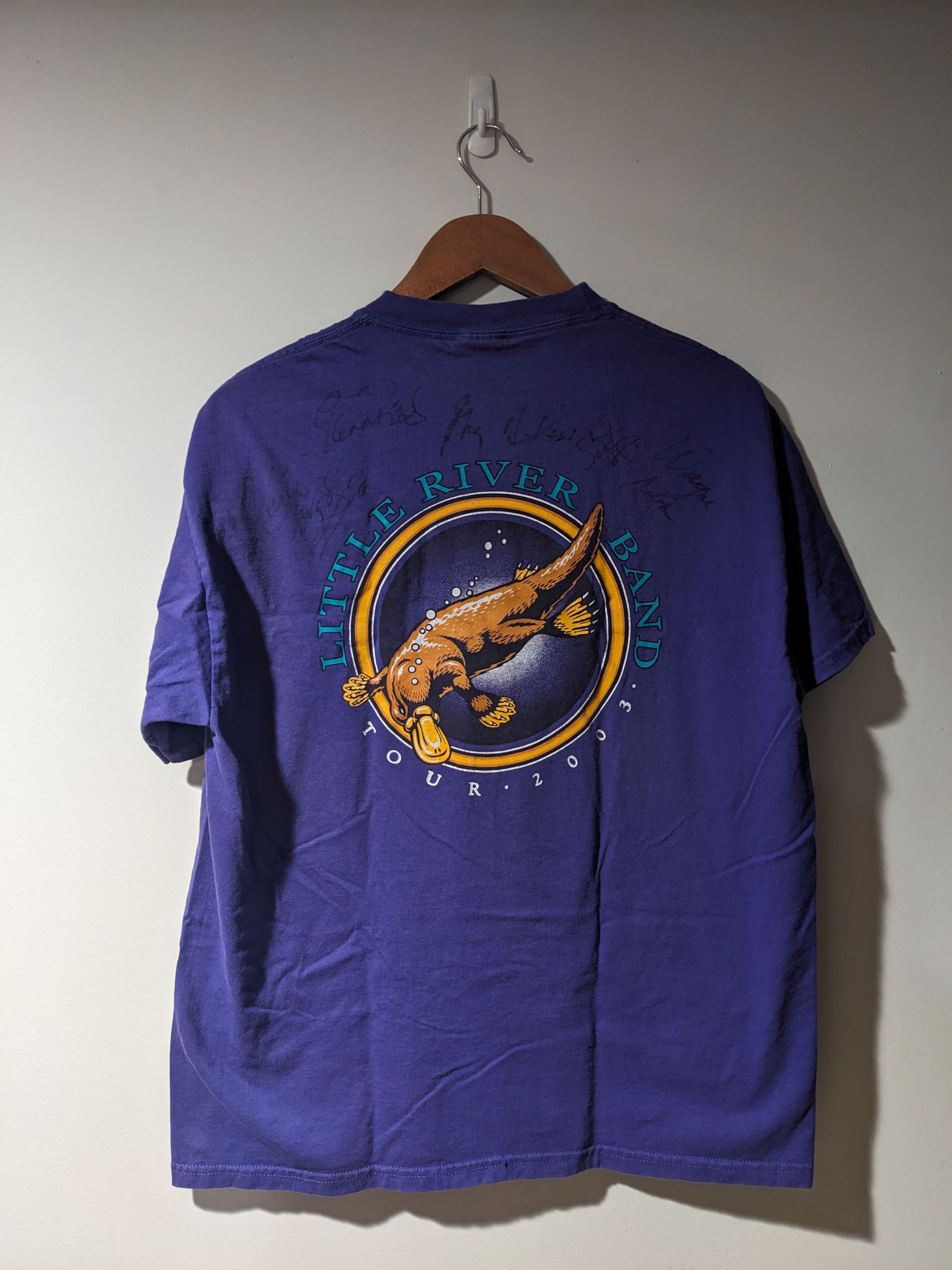 Band Tees × Vintage Vintage Little River Band 2003 Tour Band SIGNED T-Shirt Size US L / EU 52-54 / 3 - 1 Thumbnail