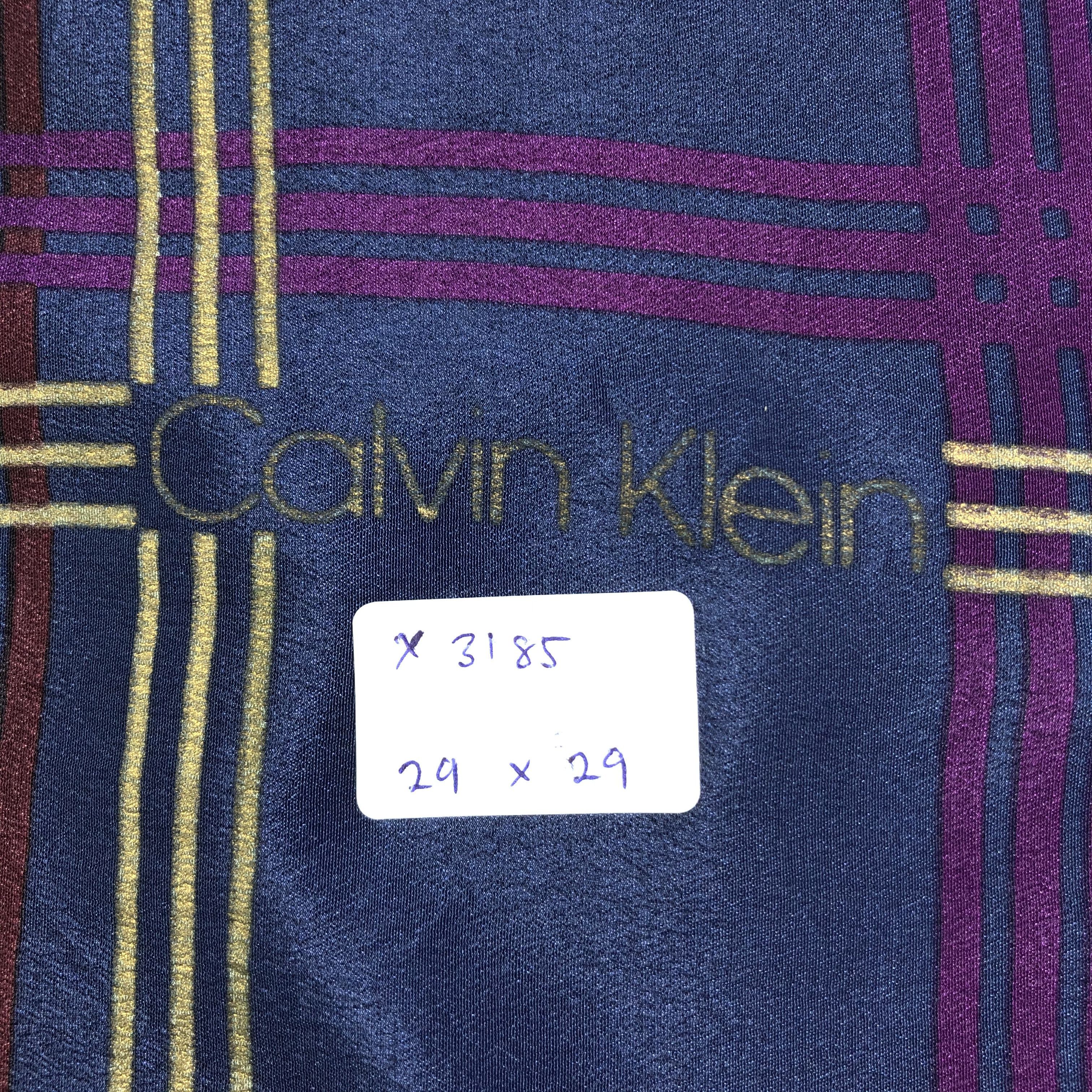Calvin Klein × Vintage Vintage Calvin Klein Silk Scarf Size ONE SIZE - 6 Thumbnail
