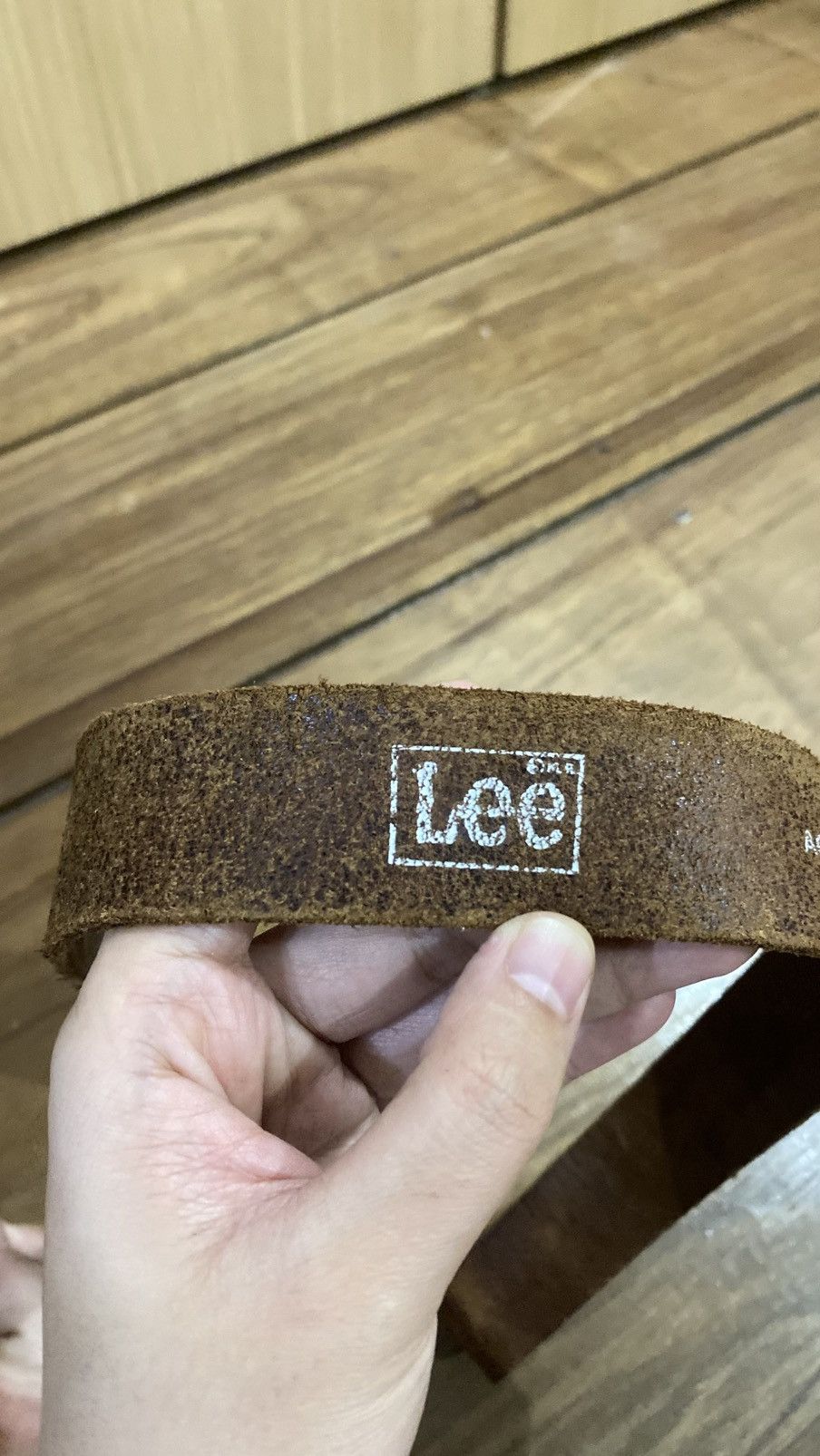Lee Y2K belt vintage leather lee Size 32 - 5 Thumbnail
