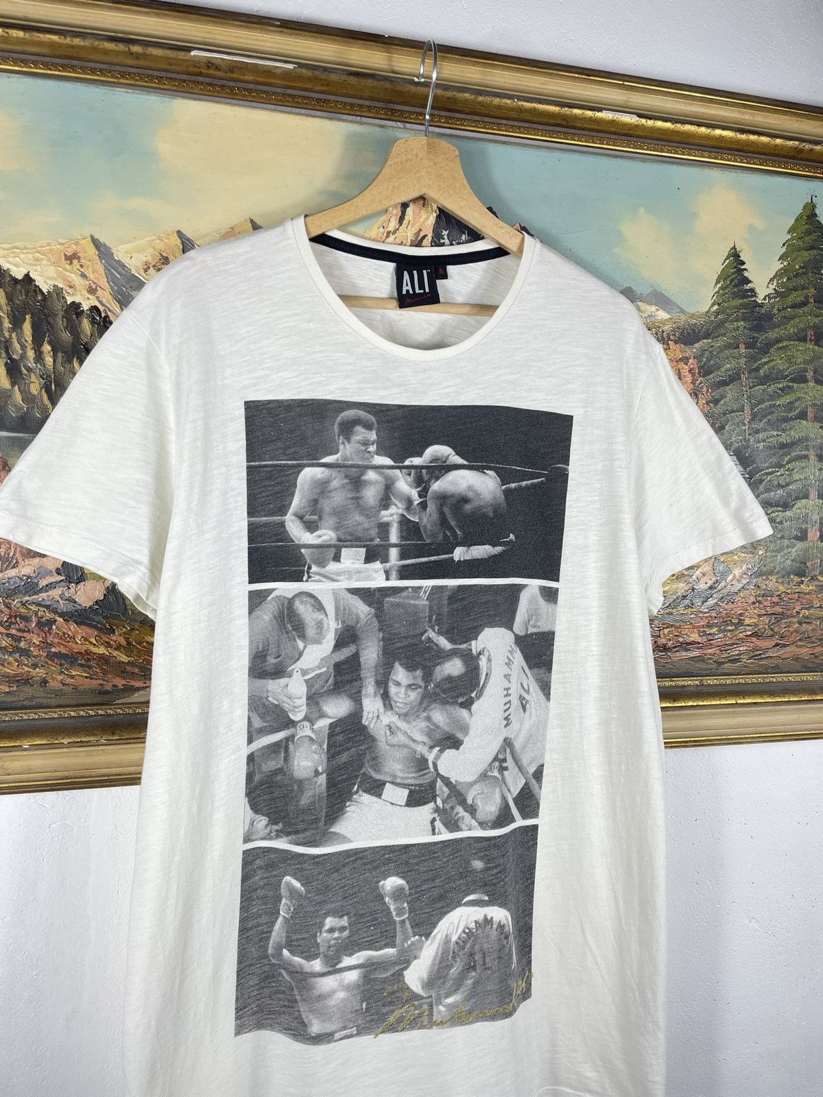 Vintage Vintage Muhammad Ali All Overprint T Shirt Tee Aop 00s Rare Size US XL / EU 56 / 4 - 5 Thumbnail