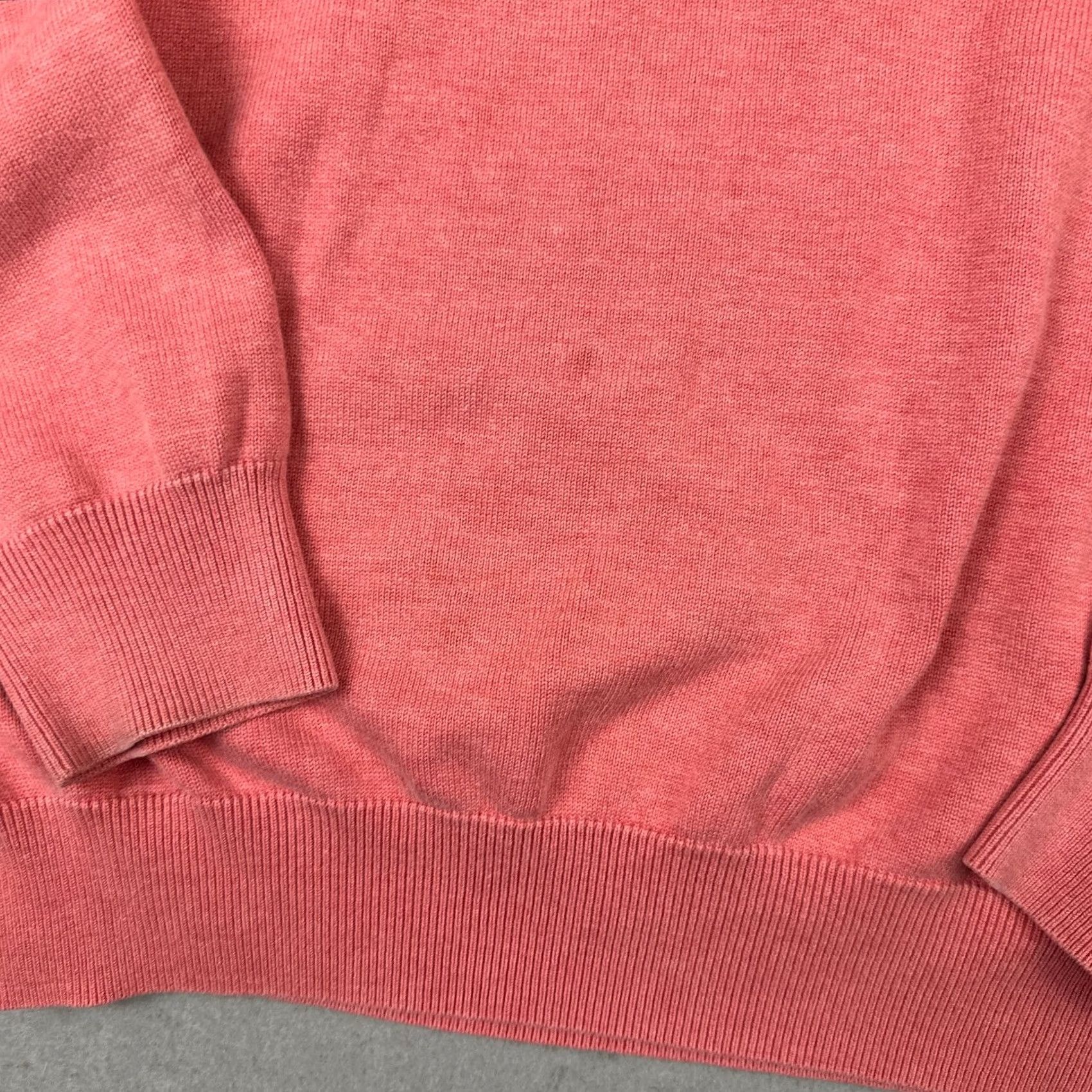 Peter Millar Peter Millar Sweater Men L Pink Solid 1/4 Zip Pullover Golf Silk Cashmere Knit Logo Pullover Men Sports Size US L / EU 52-54 / 3 - 5 Thumbnail