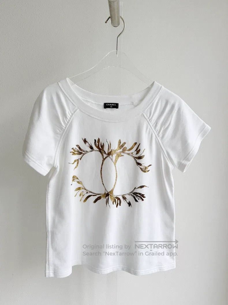 Chanel Chanel Greek Laurel Double C Short-sleeved T-shirt Size XS / US 0-2 / IT 36-38 - 3 Thumbnail