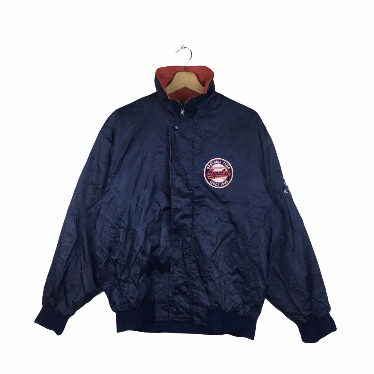 MLB Vtg IMPULSE BASEBALL CLUB Varsity Jacket Parka Hoodie Size US L / EU 52-54 / 3 - 1 Thumbnail