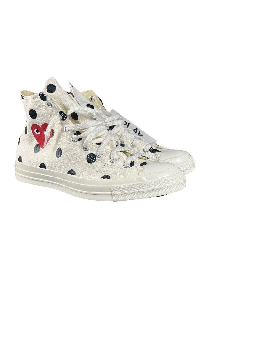 Comme des Garcons PLAY × Converse CDG PLAY x Converse Polka Dot Heart – Size 11 US – Rare BNWT Size US 11 / EU 44 - 1 Thumbnail