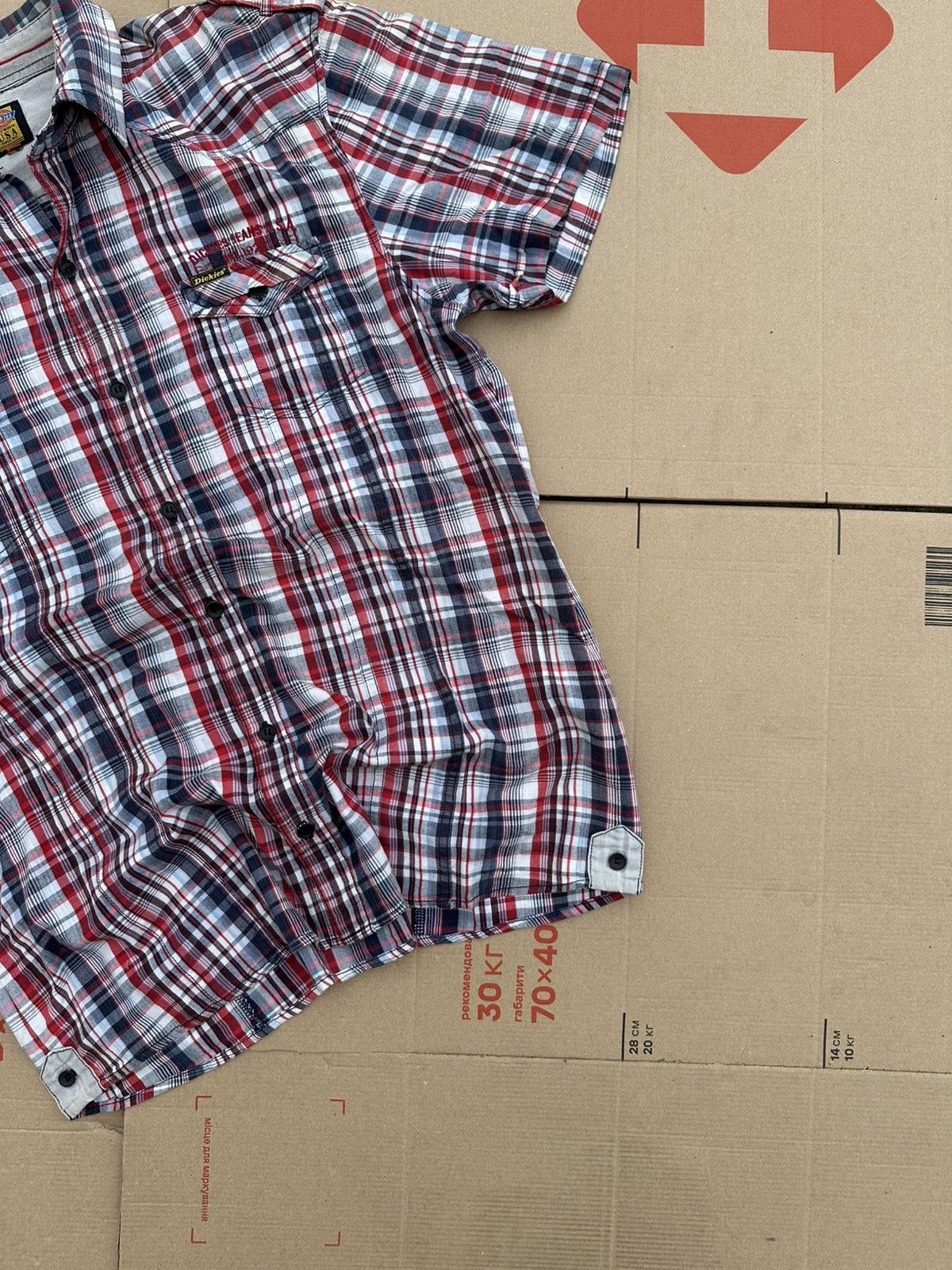 Dickies × Vintage Rare Vintage Dickies Distressed Shirt Y2K Japan Style Size US XL / EU 56 / 4 - 4 Thumbnail
