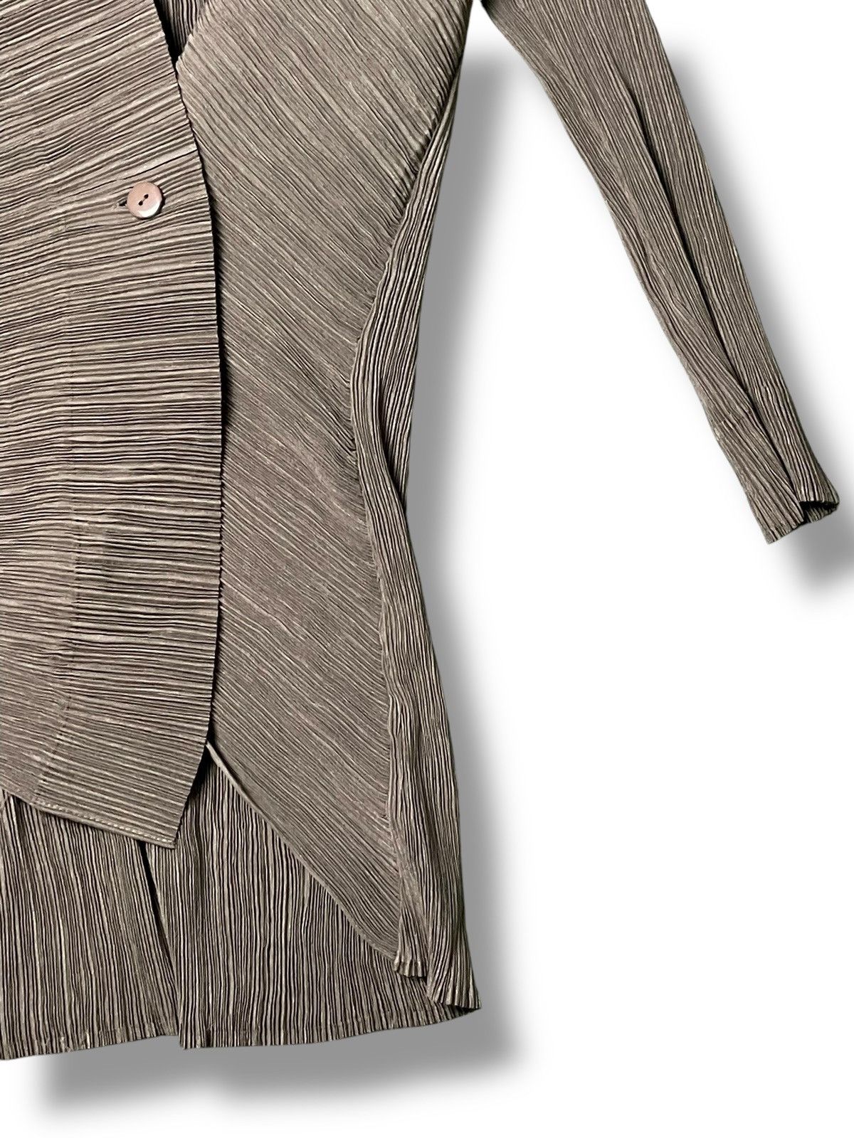 Japanese Brand × Vintage Japanese Brand Pleated Dress Jacket (53) Size XXS / US 00 / IT 34 - 4 Thumbnail