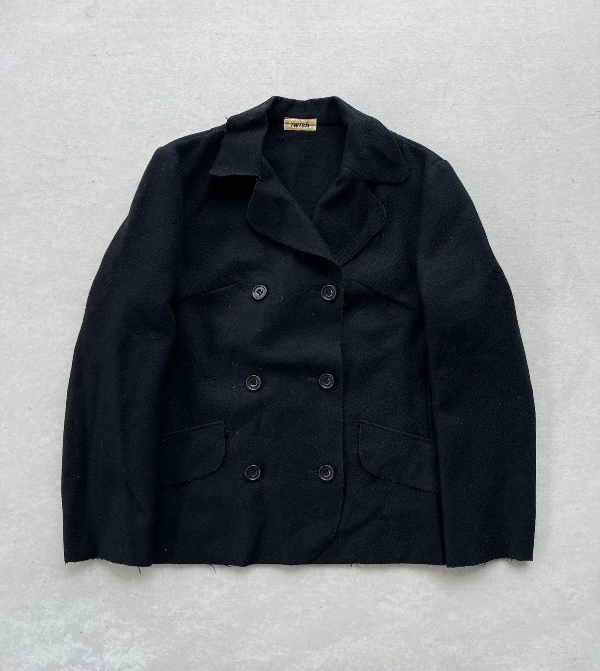 Yohji Yamamoto 🔥Vtg Iwish by Yohji Yamamoto Double-breasted Mohair Jacket Size M / US 6-8 / IT 42-44 - 2 Thumbnail